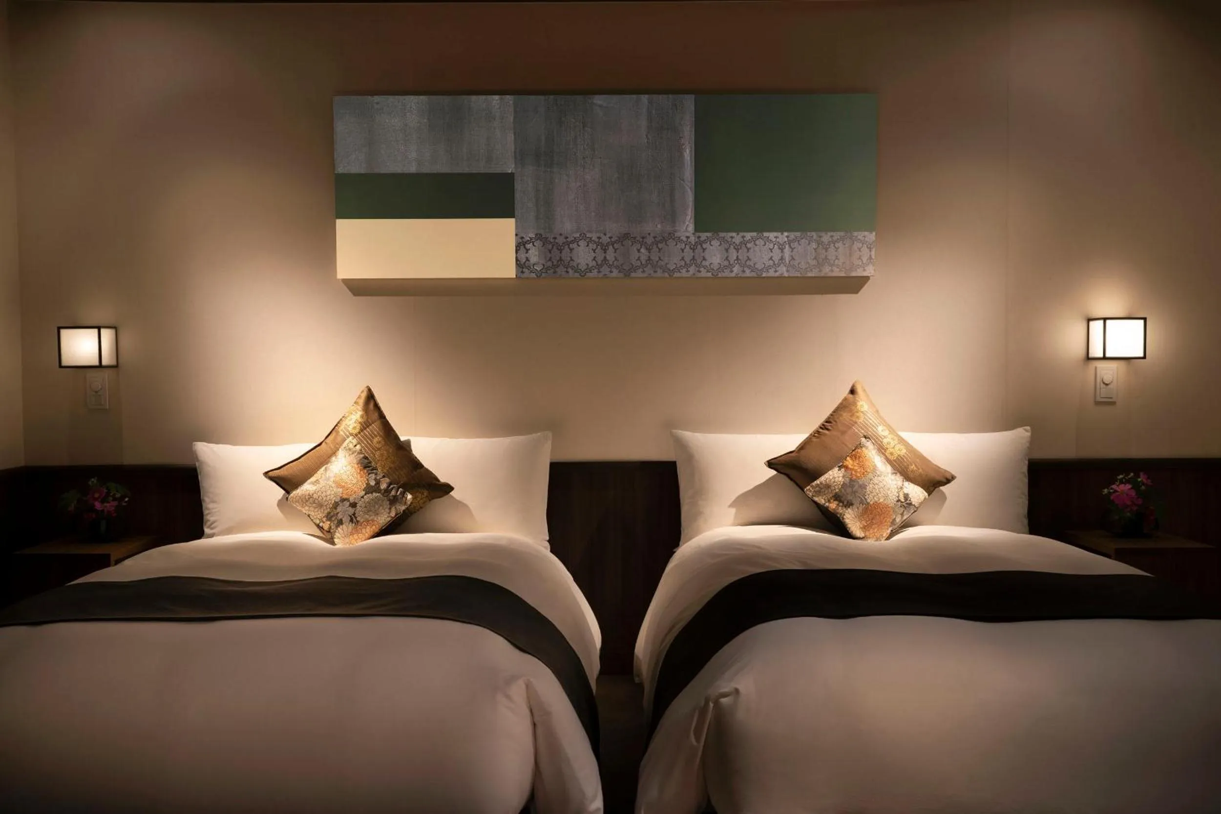 Bed in THE JUNEI HOTEL Kyoto Imperial Palace West