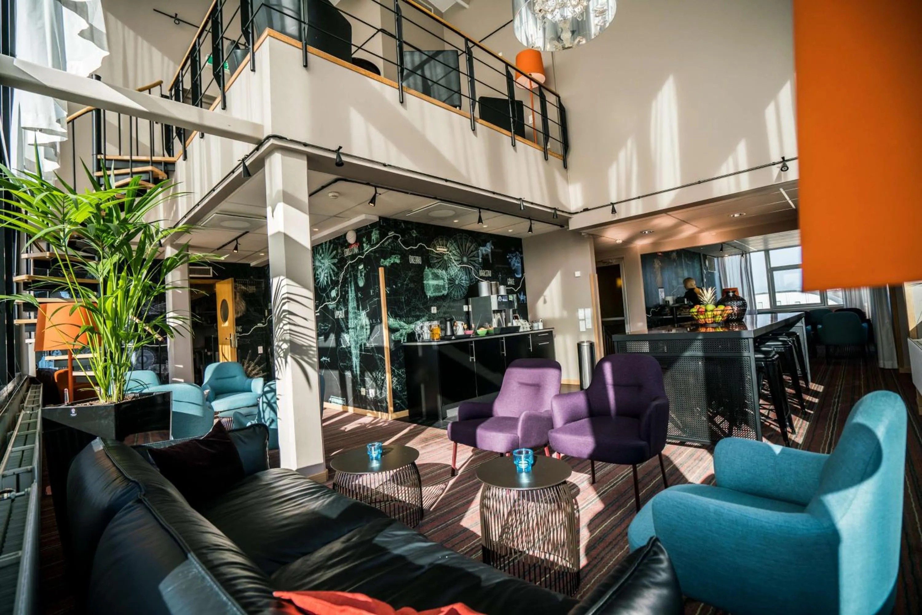 Lobby or reception in Scandic Järva Krog