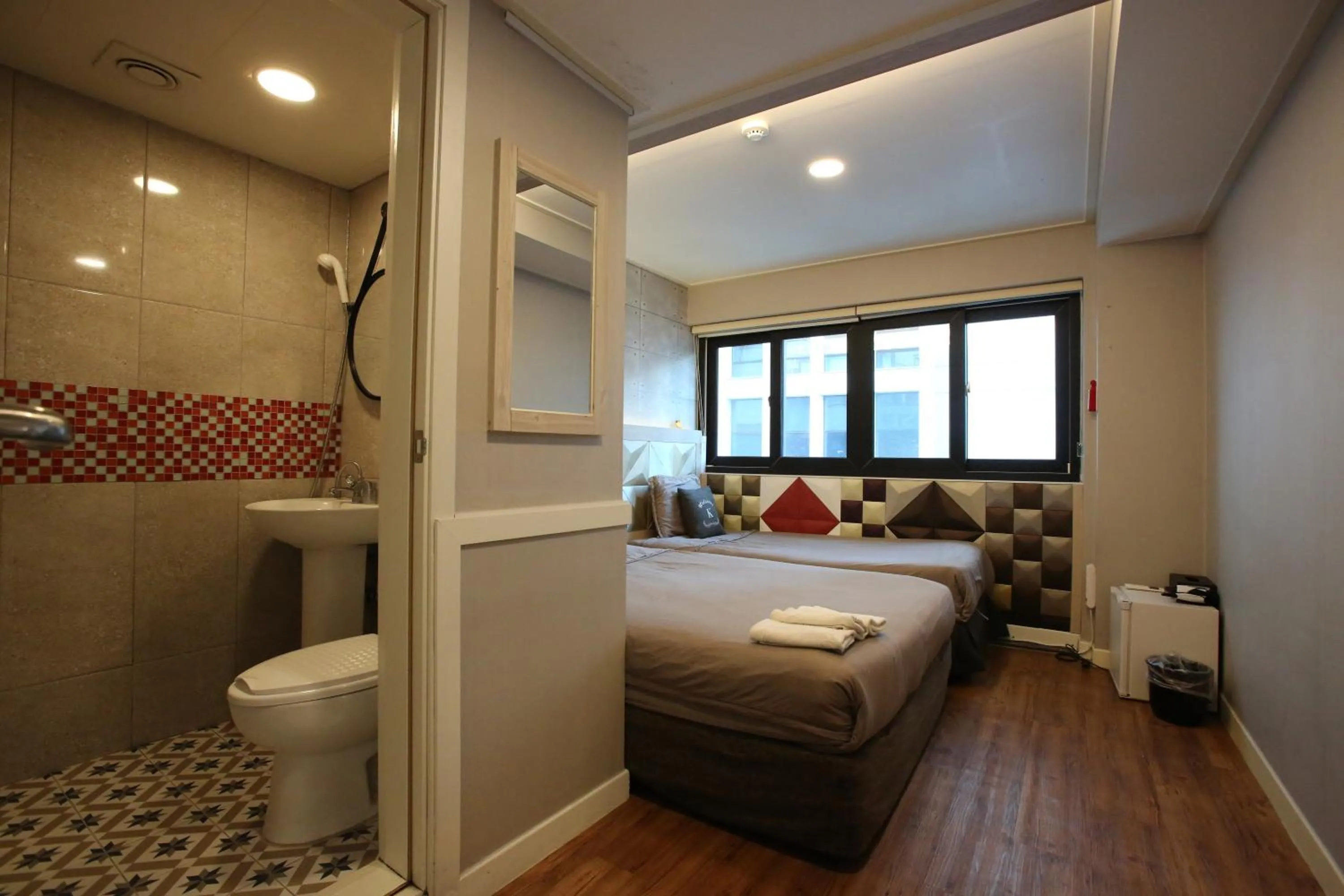 Bed in K-Guesthouse Seomyeon 1