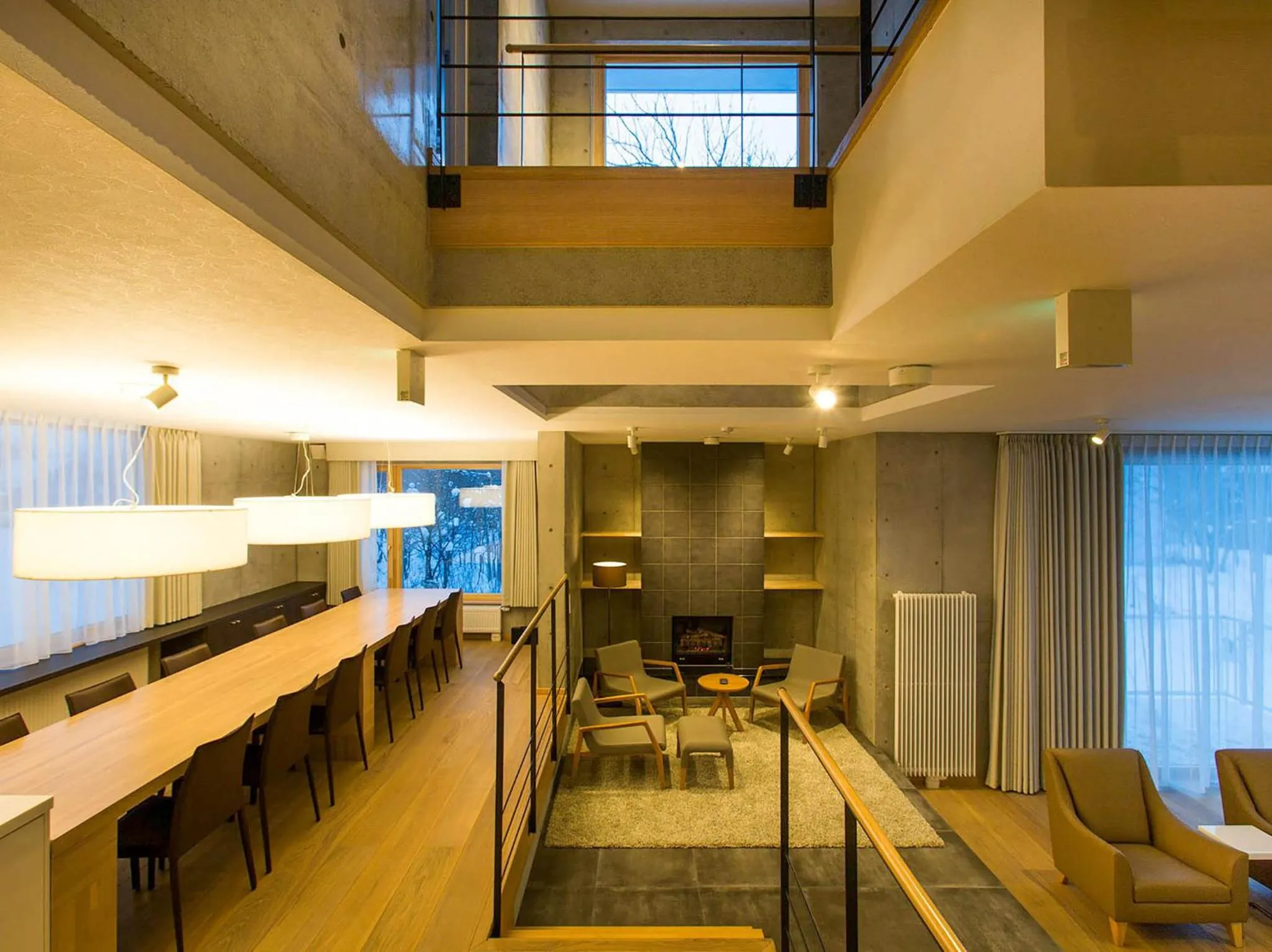 Living room in Mizunara Chalet