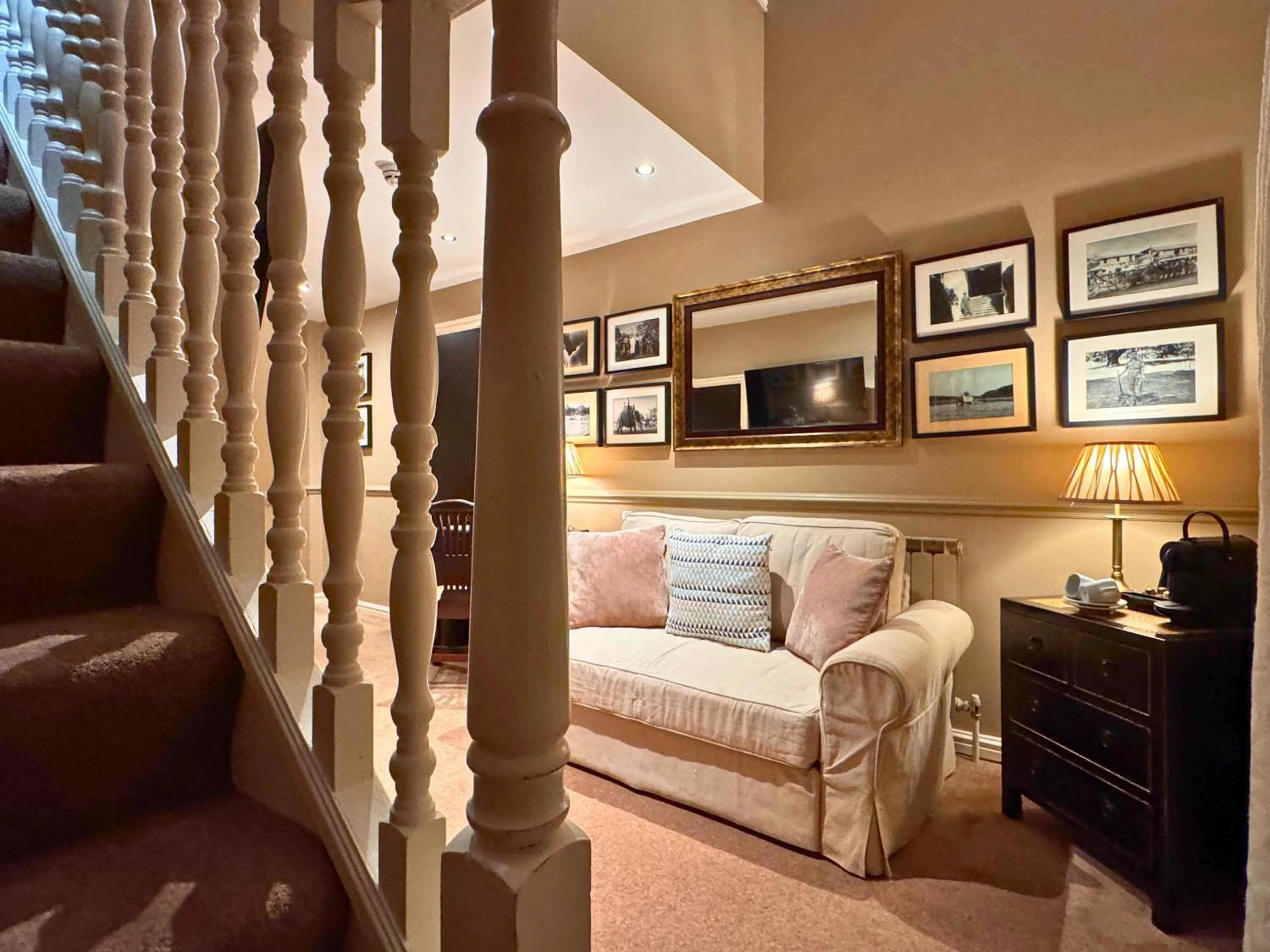 Seating area in Holdsworth House Hotel