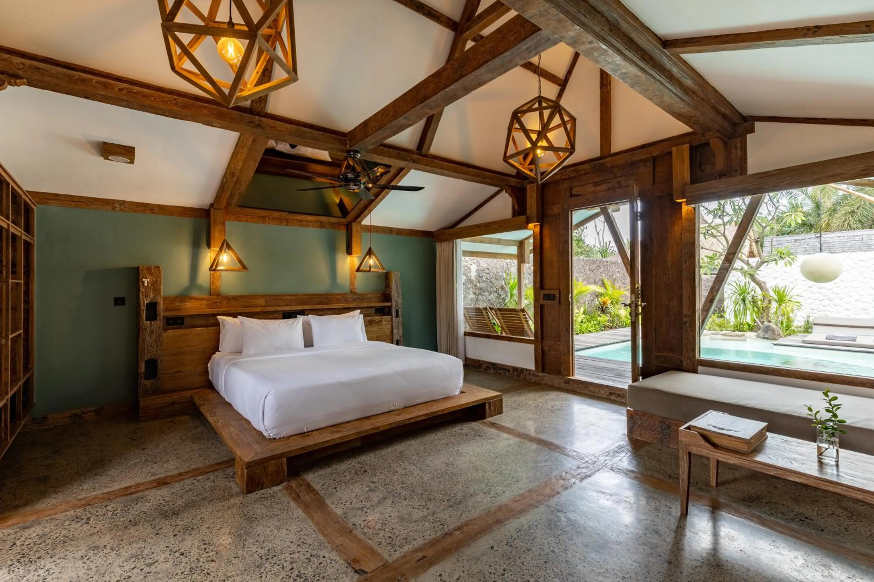 Bed in Kuno Villas