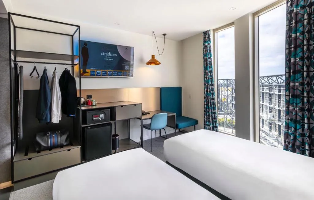 Bedroom, Bed in Citadines Connect Sydney Airport