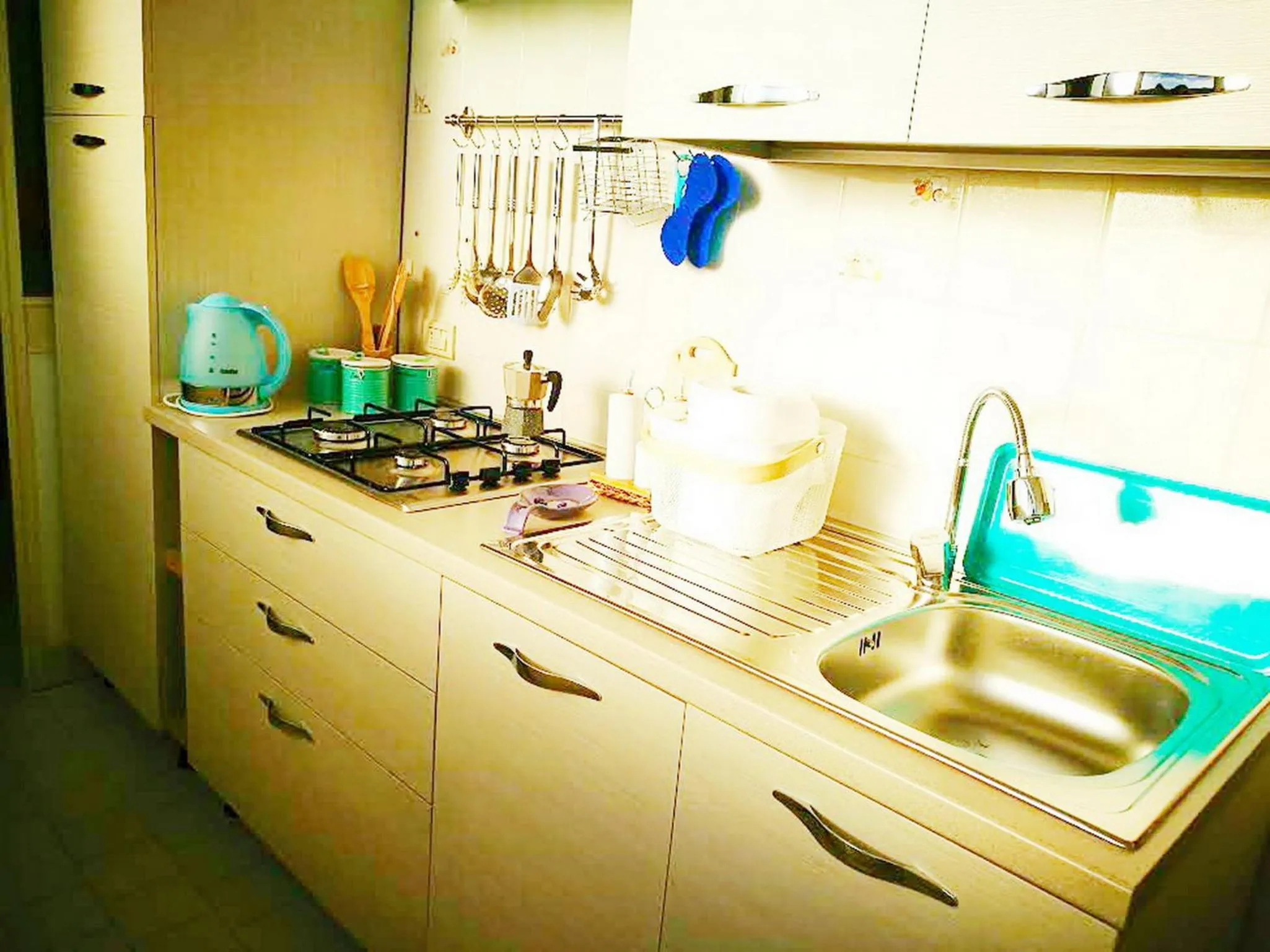 Kitchen or kitchenette in Acquamarina Apartment with Terrace
