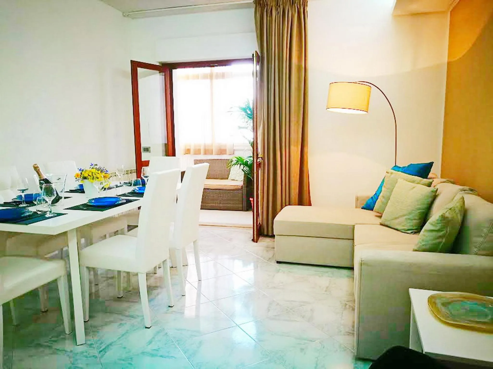 Living room in Acquamarina Apartment with Terrace