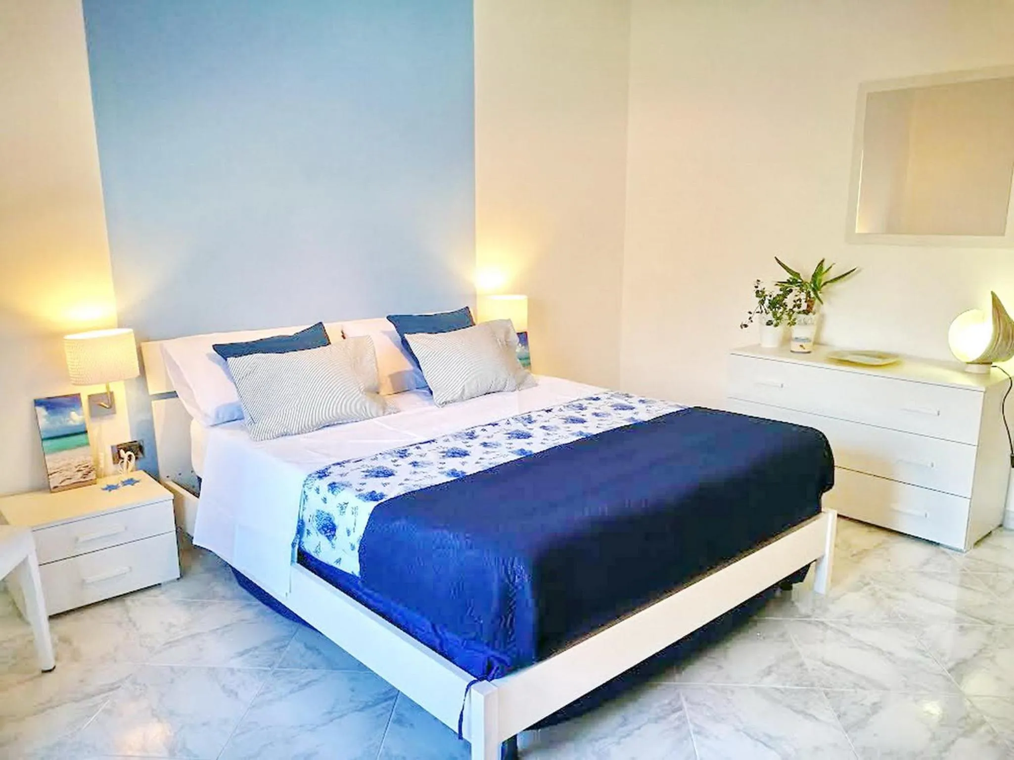 Bedroom, Bed in Acquamarina Apartment with Terrace