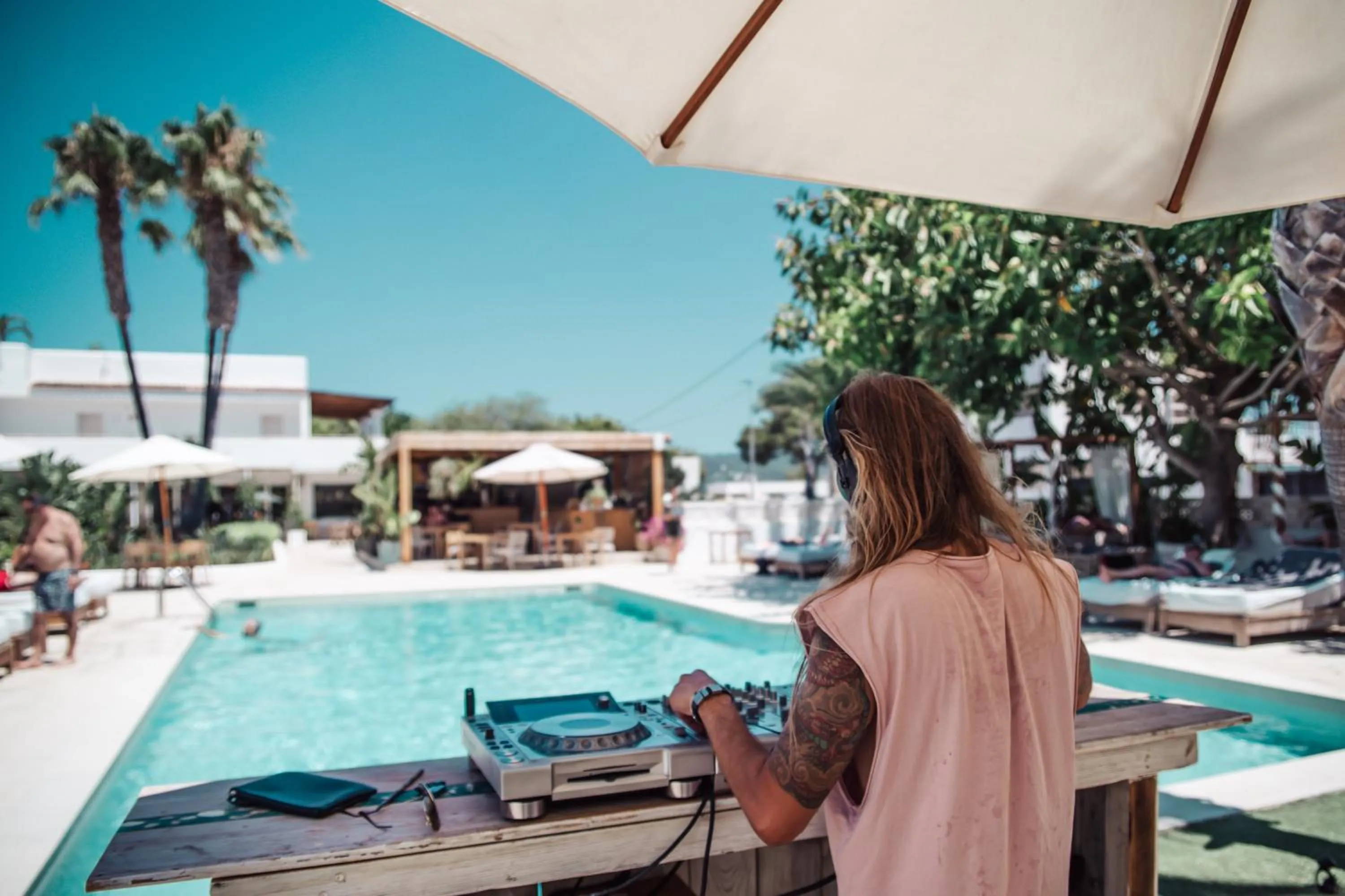Swimming pool in Hotel Boutique & Spa Las Mimosas Ibiza