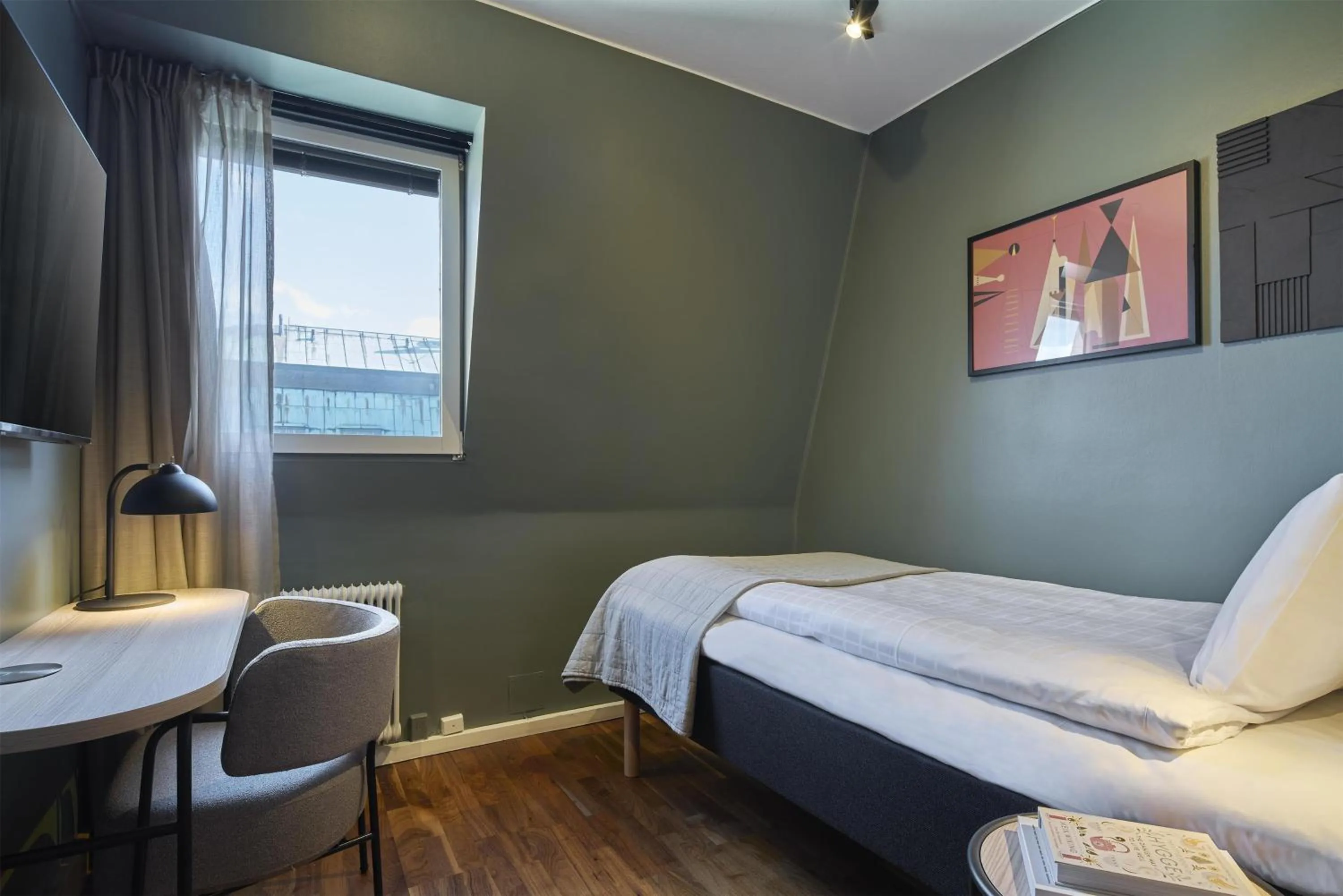 Bedroom, Bed in Scandic Malmen