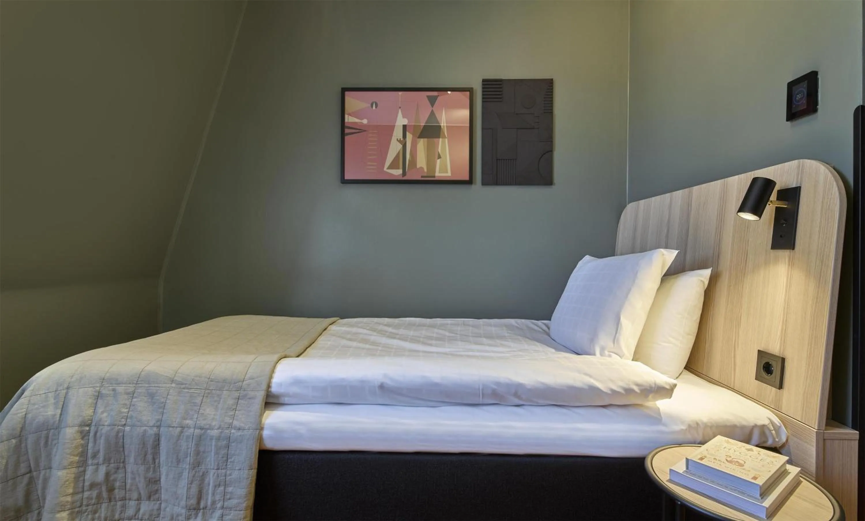 Bedroom, Bed in Scandic Malmen