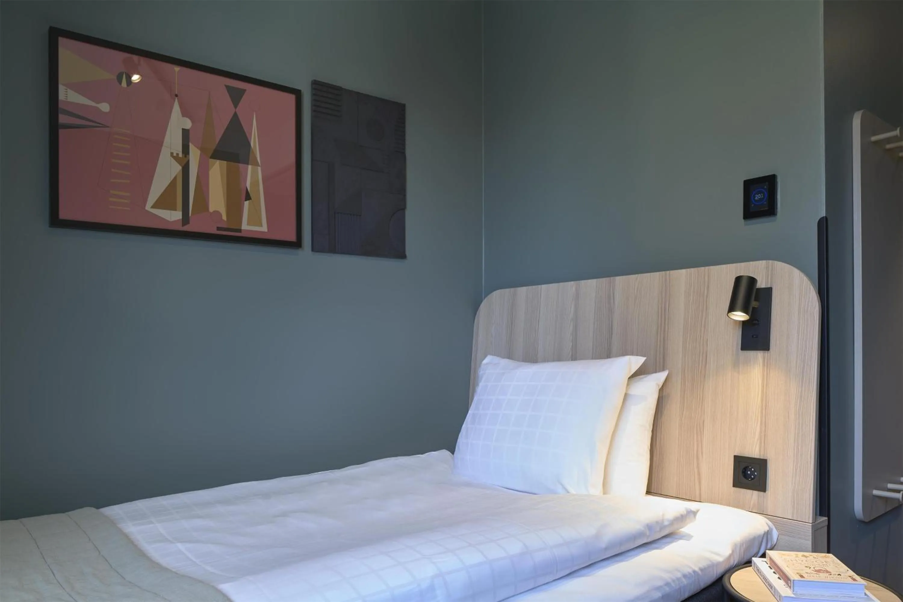Bedroom, Bed in Scandic Malmen