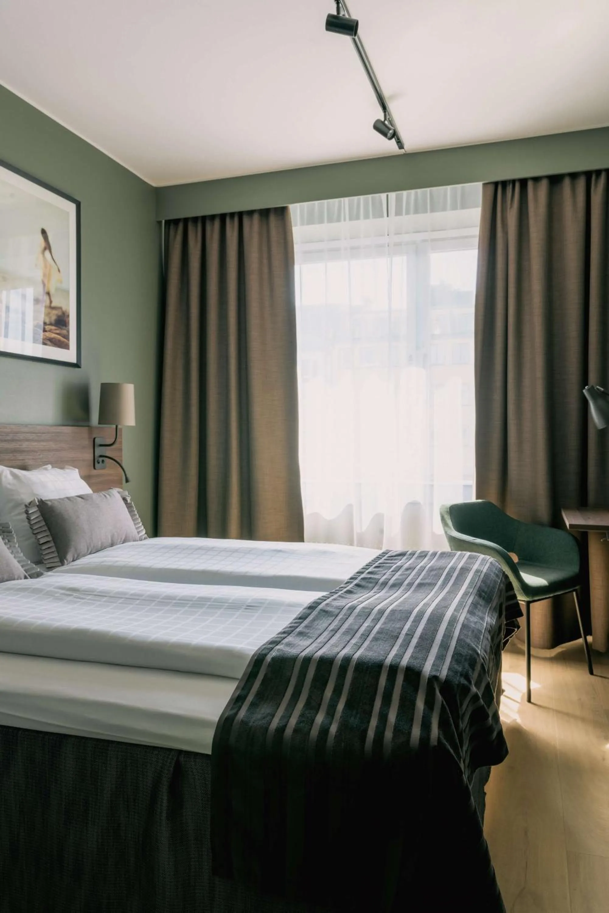 Bedroom, Bed in Scandic Rubinen