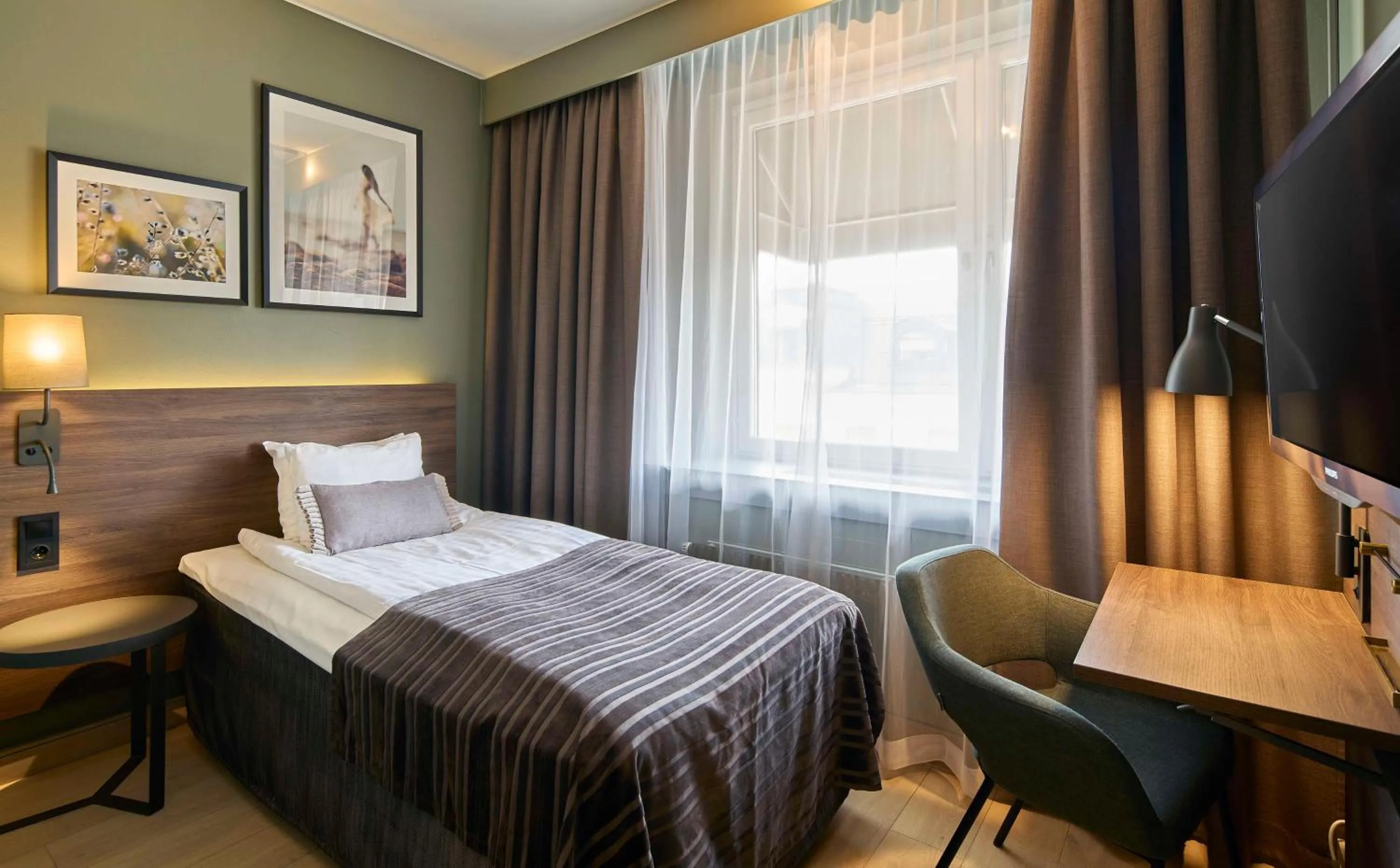 Bedroom, Bed in Scandic Rubinen