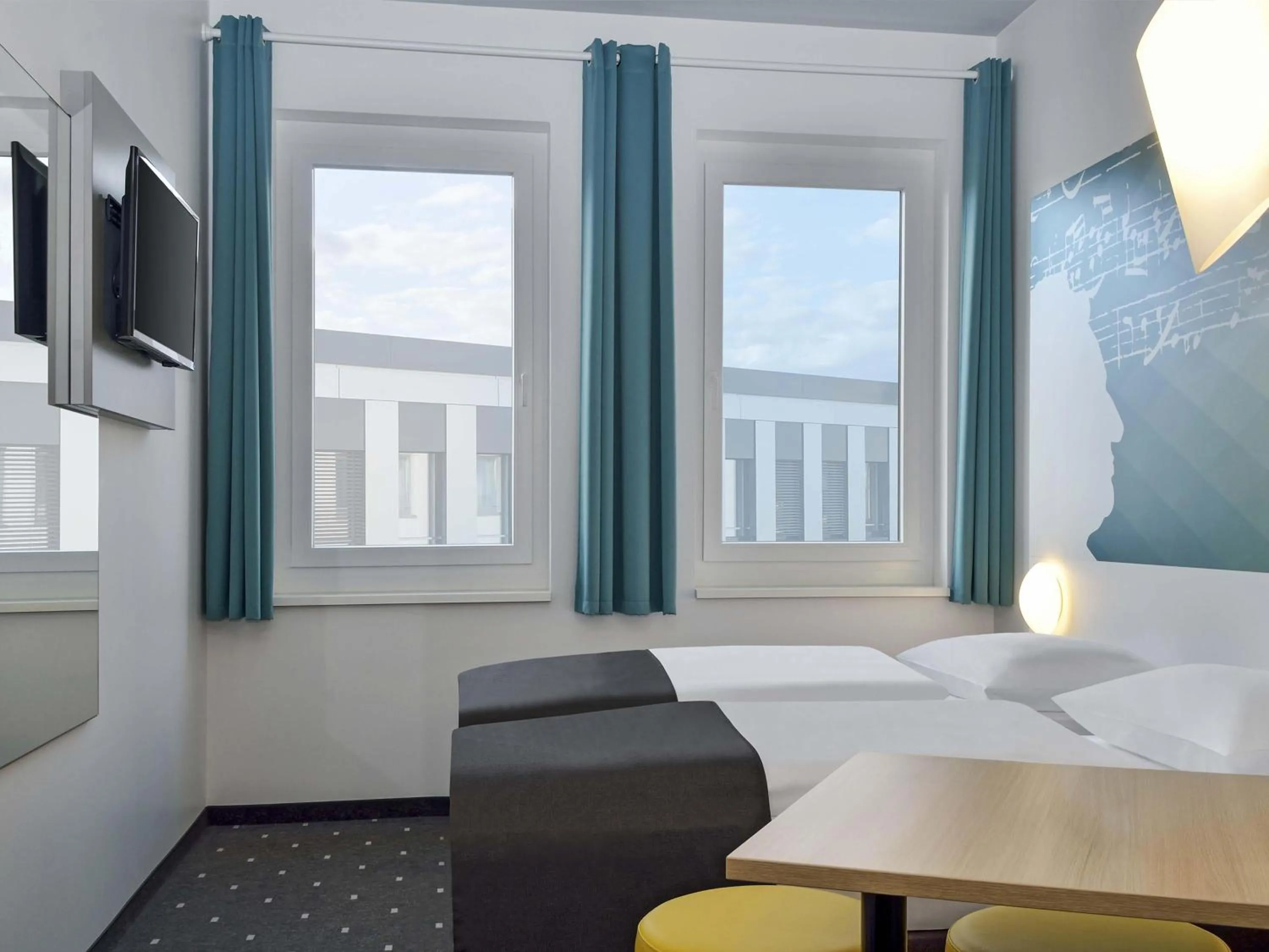 Bed in B&B Hotel Halle (Saale)