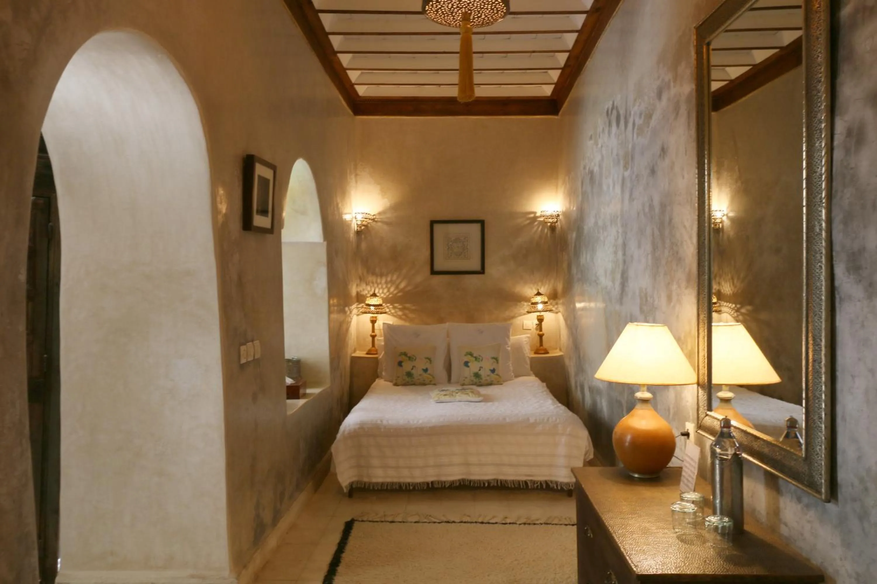 Photo of the whole room, Bed in Riad Merstane Marrakech