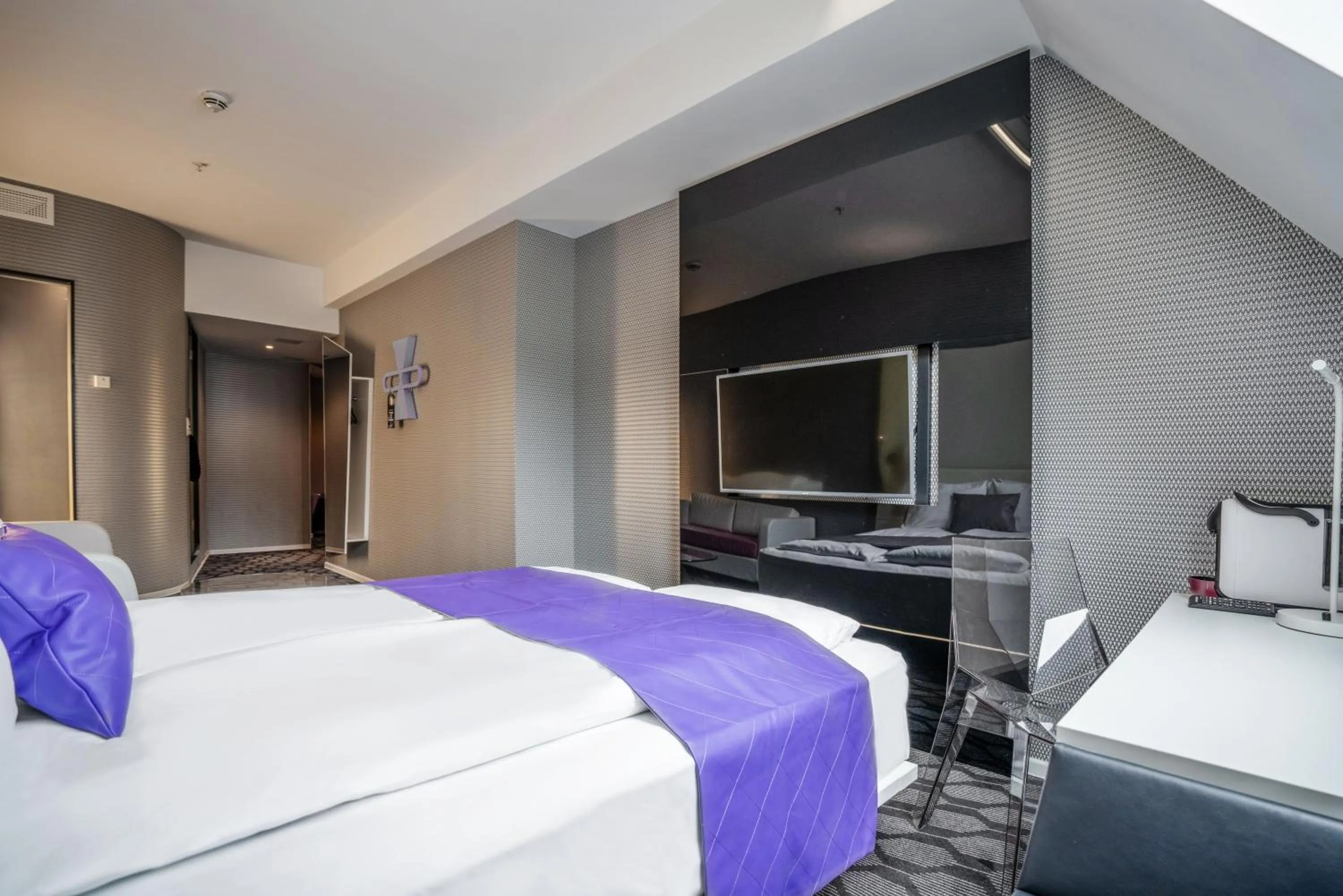 Bed in Magic Hotel & Apartments Kløverhuset