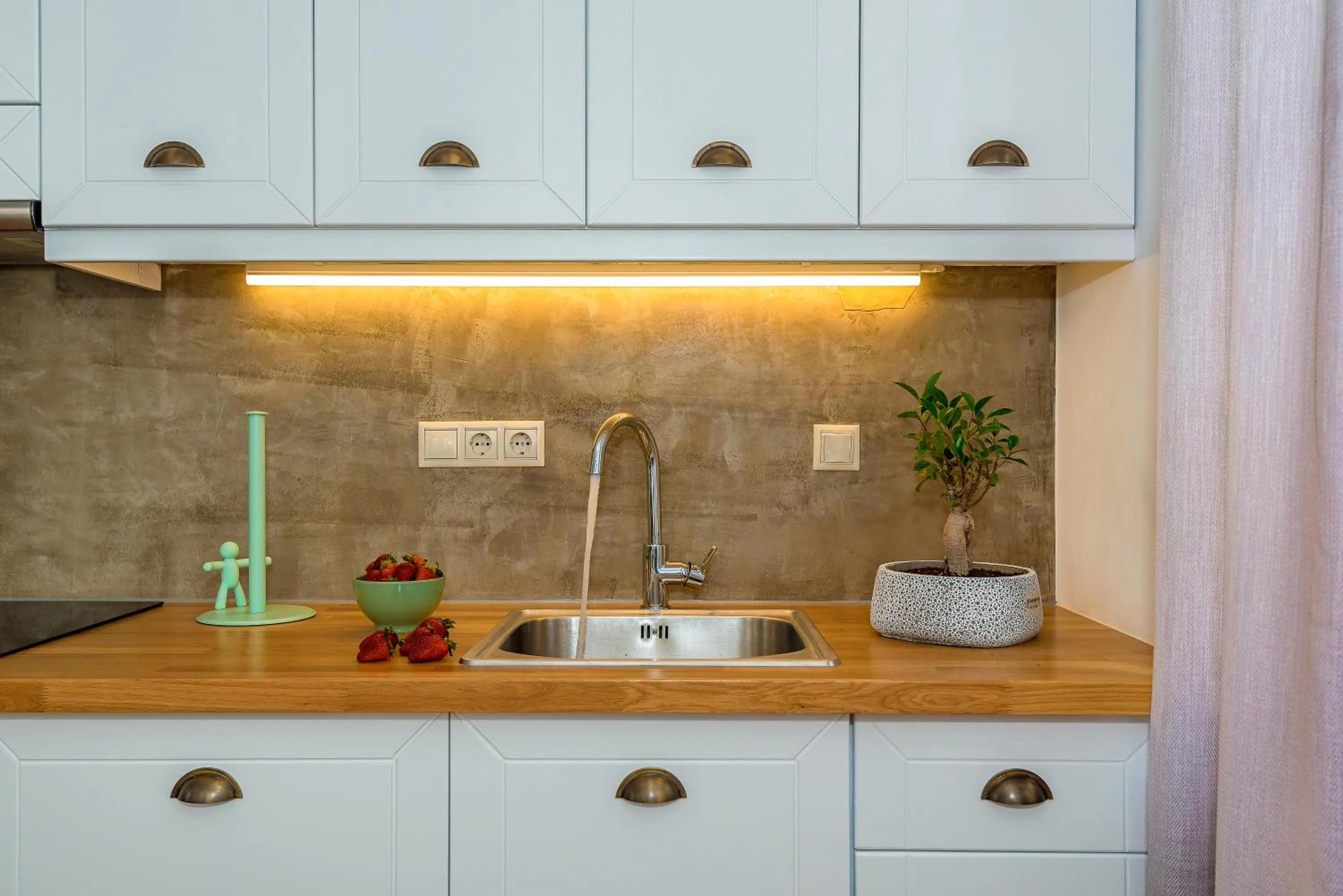 Kitchen or kitchenette in Lithinon Luxury Suites with Free Parking