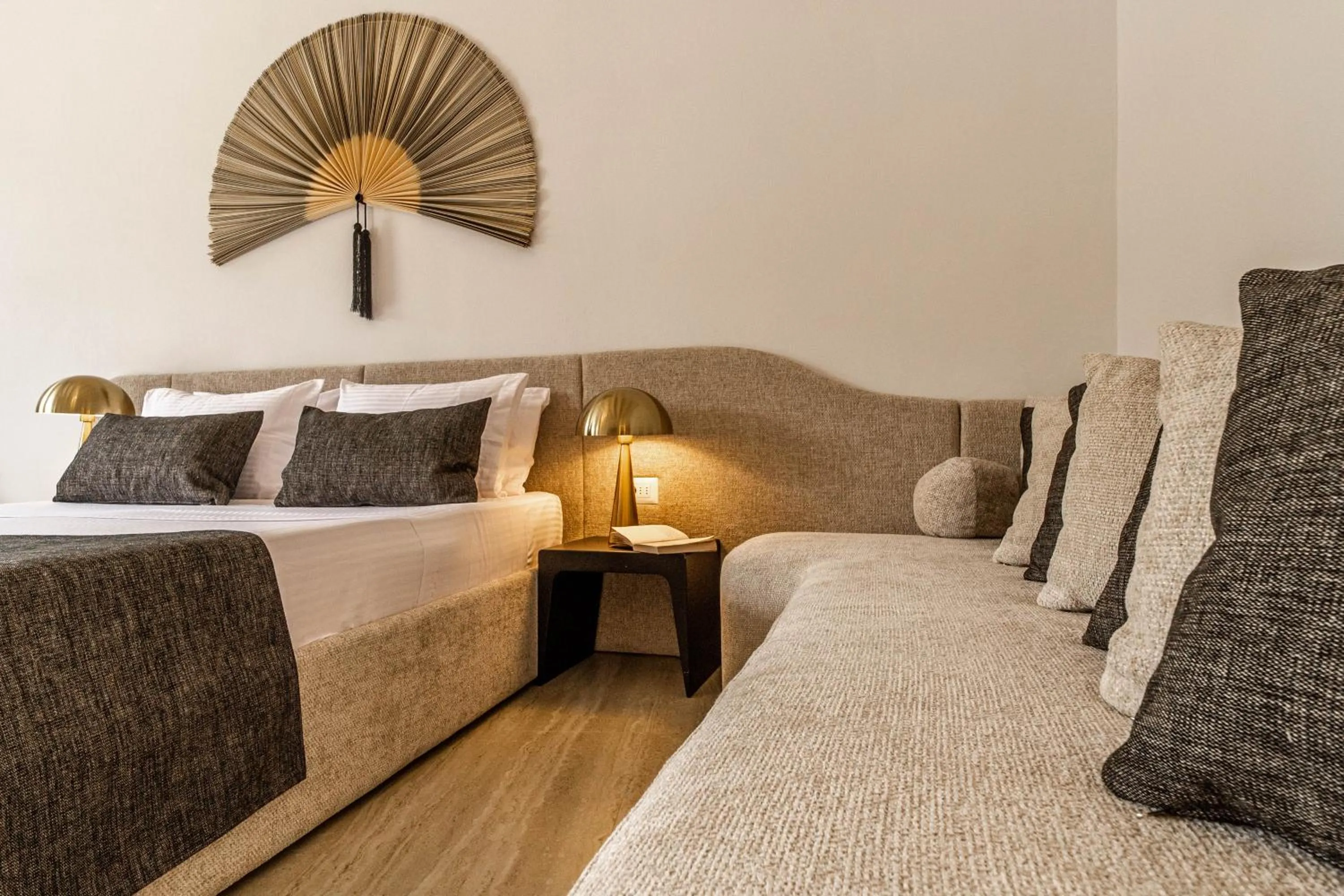 Bed in Lithinon Luxury Suites with Free Parking