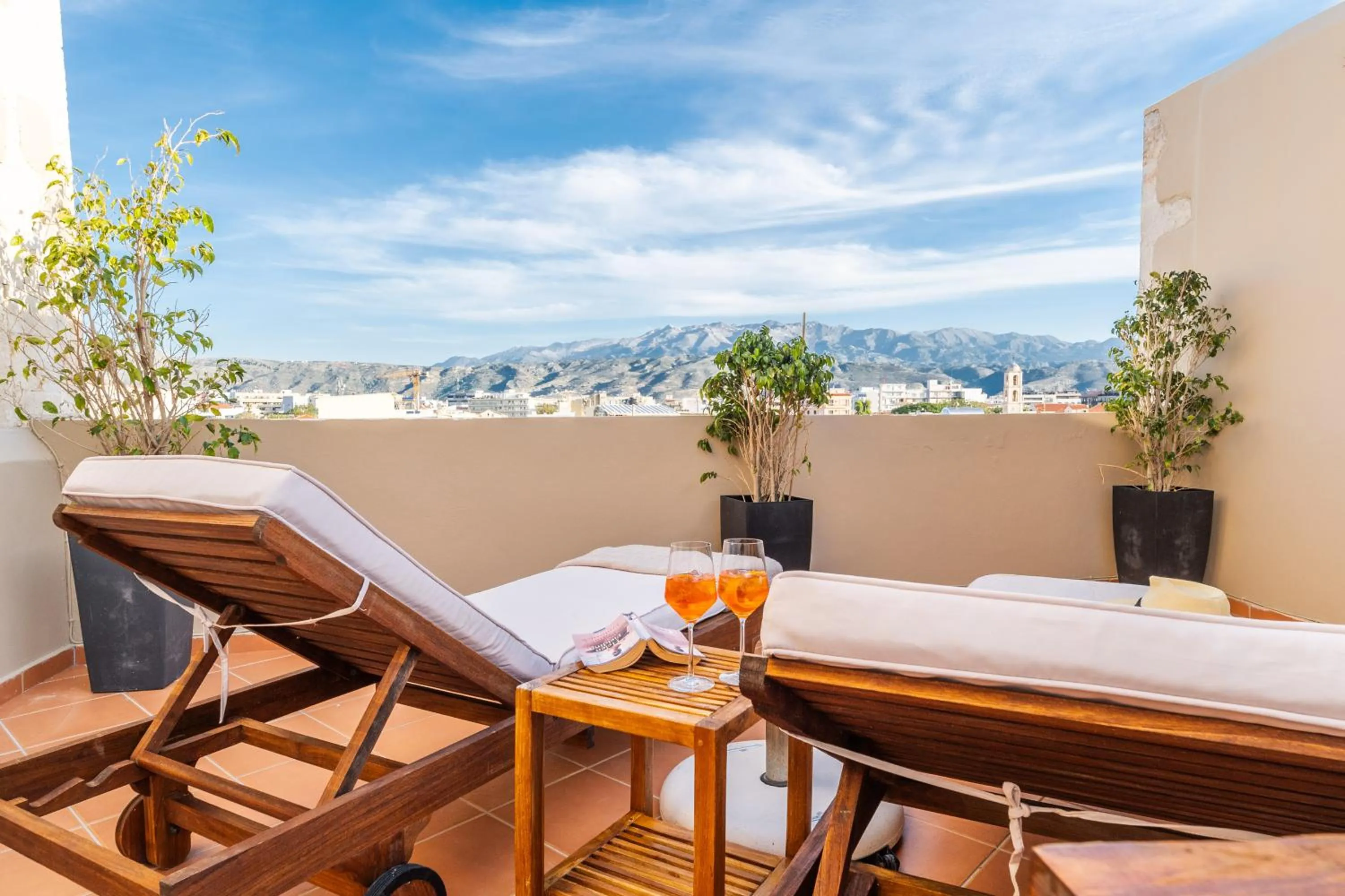 Patio in Lithinon Luxury Suites with Free Parking