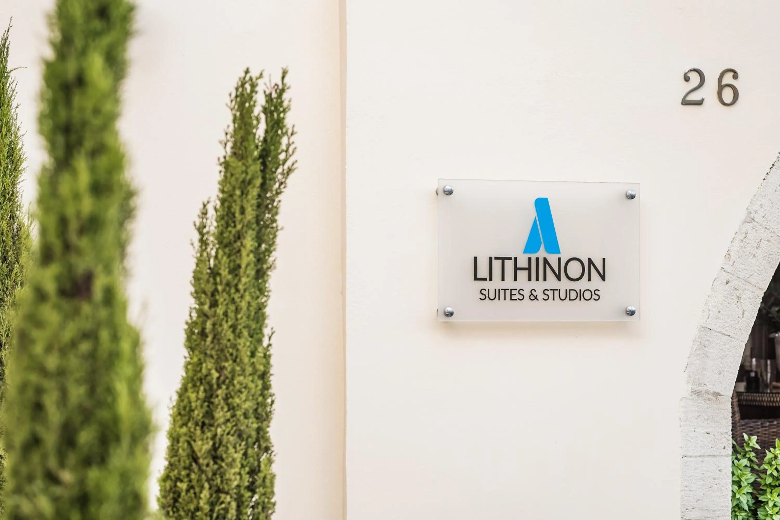 Logo/Certificate/Sign in Lithinon Luxury Suites with Free Parking
