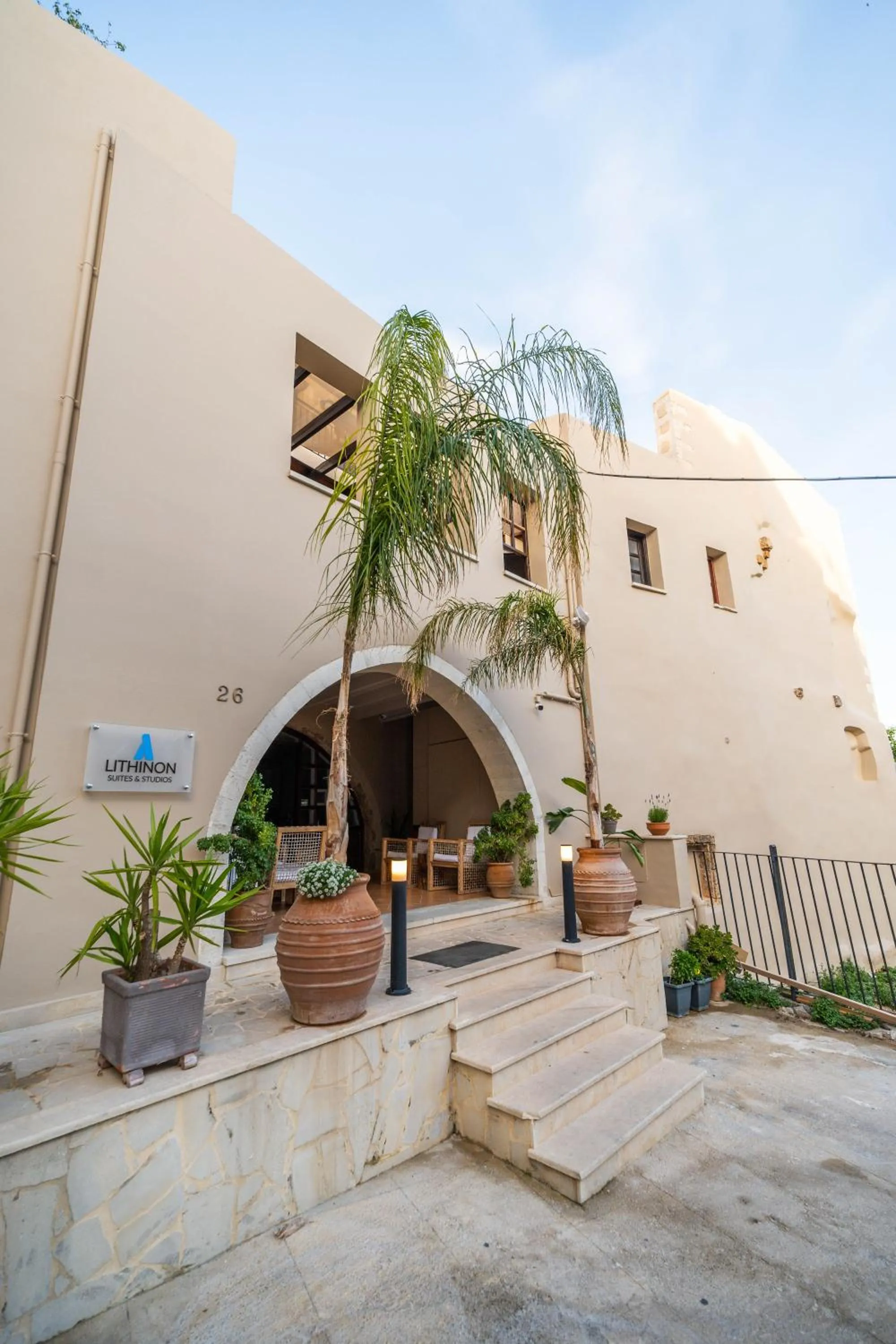 Property building in Lithinon Luxury Suites with Free Parking