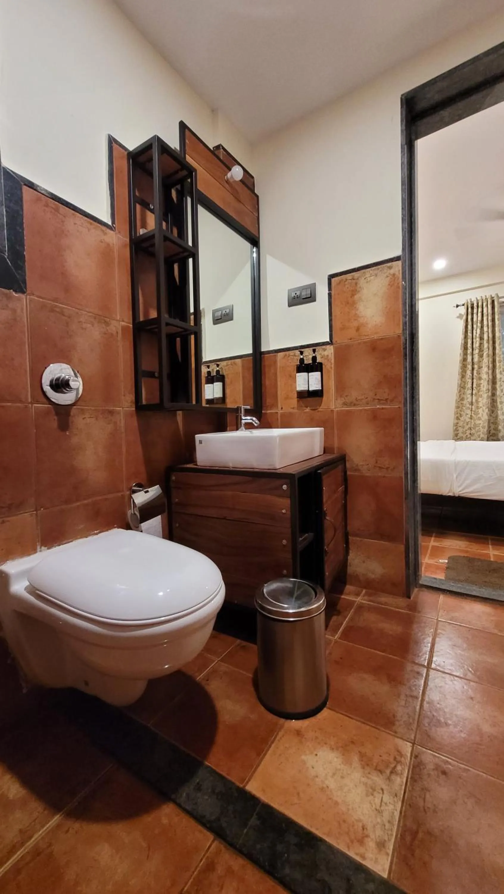 Bathroom, Bed in Forest Escapes Koyna