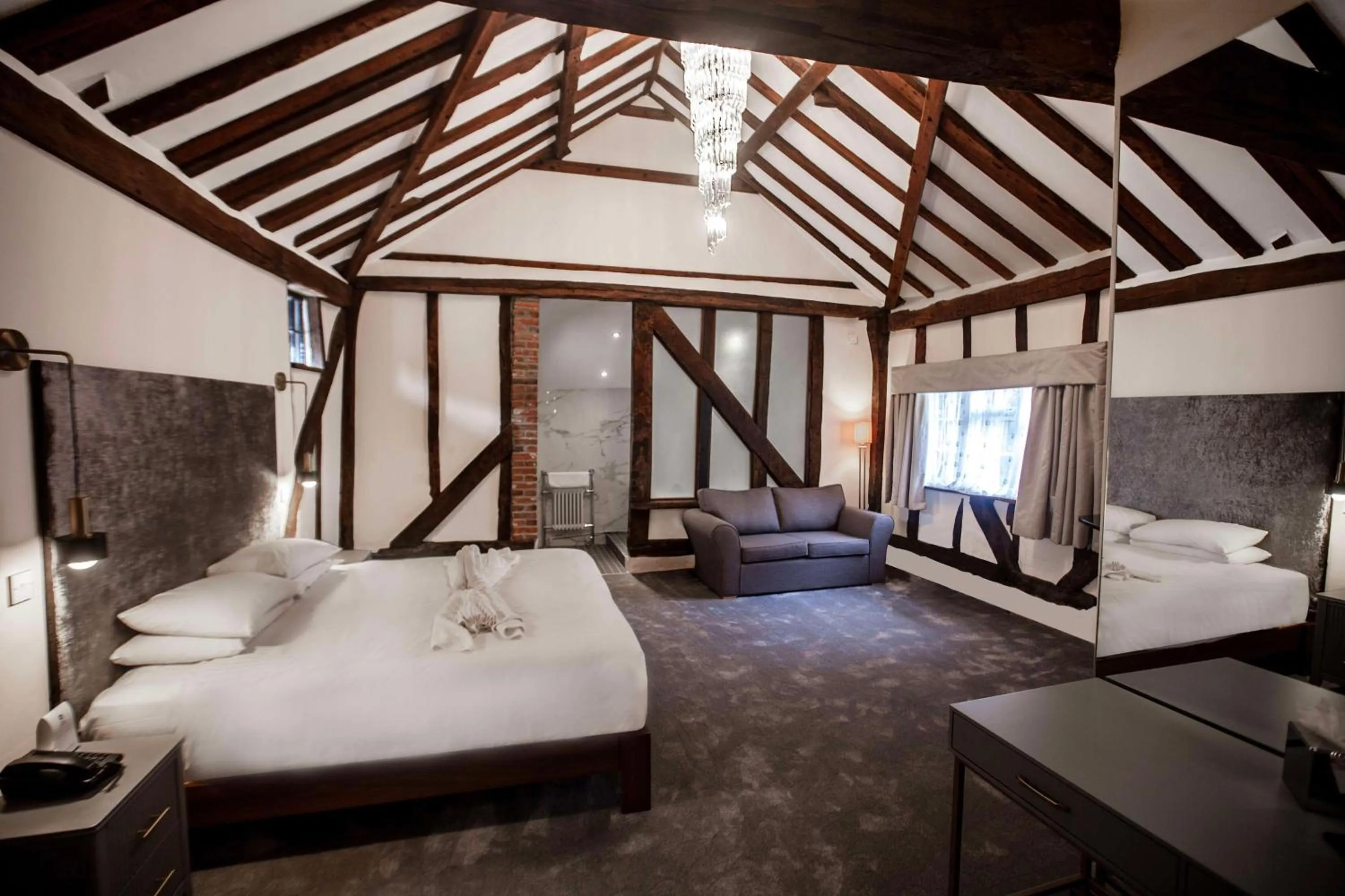 Photo of the whole room, Bed in Best Western Brome Grange Hotel