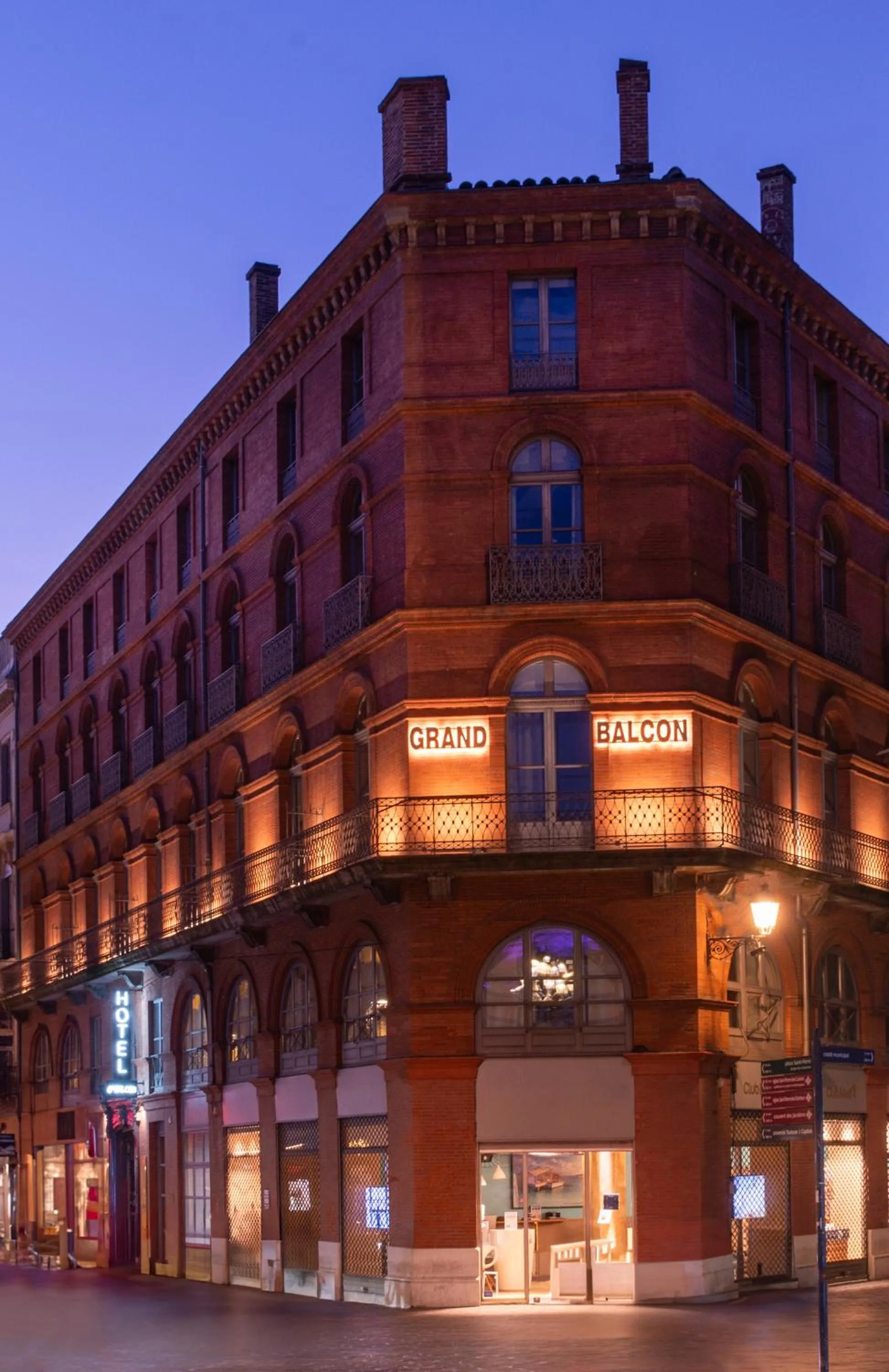 Property building in Le Grand Balcon Hotel