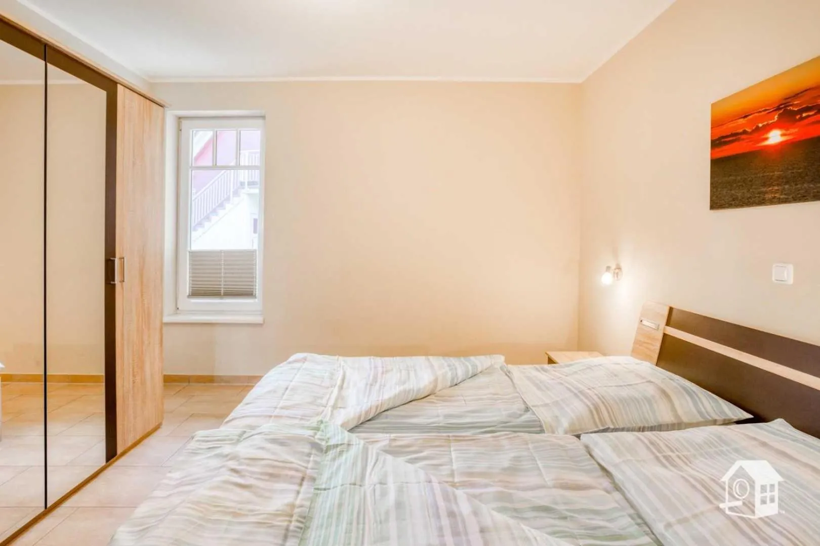 Bed in Appartement Sundevit
