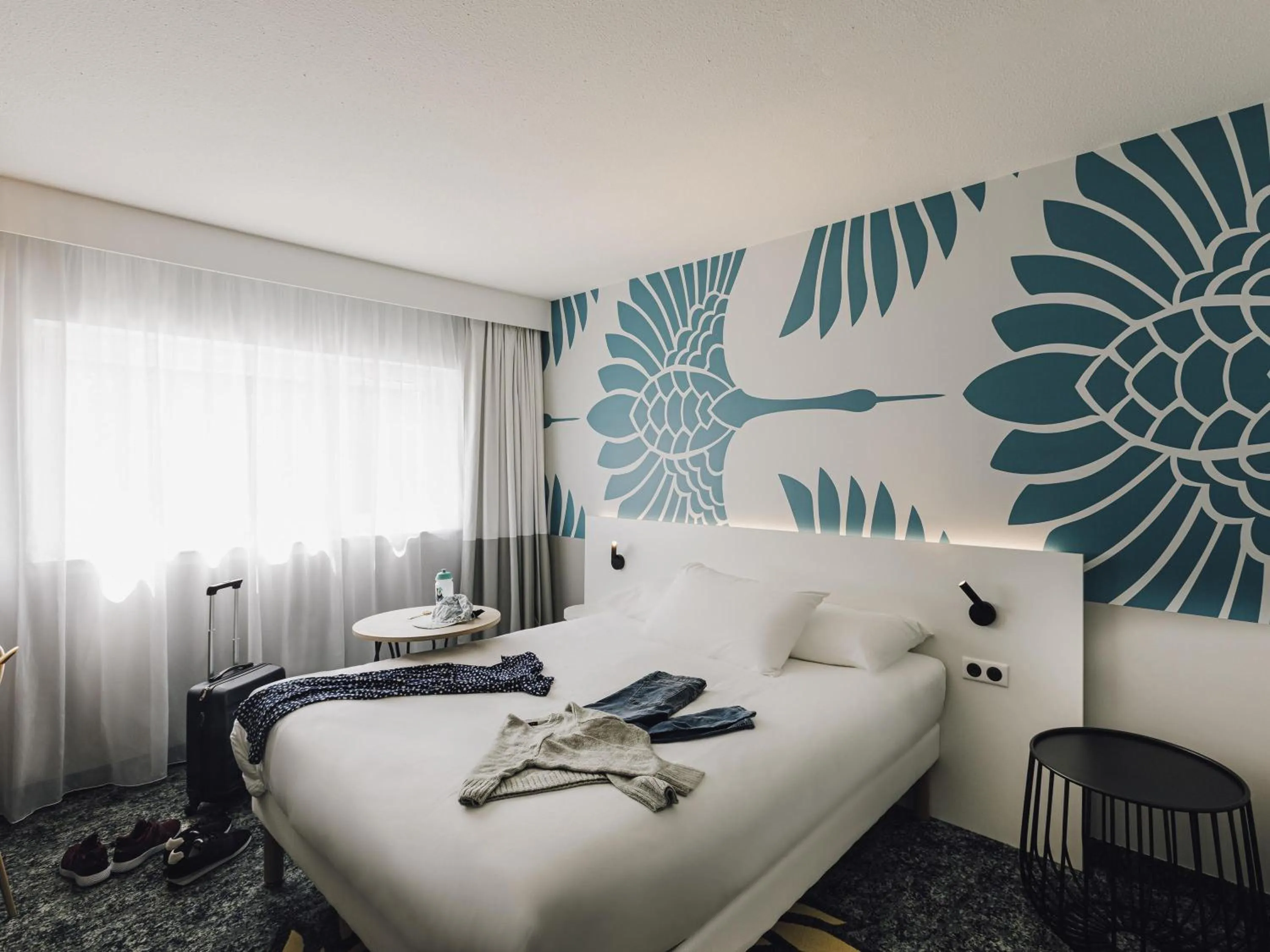 Bedroom, Bed in ibis Styles Nancy Laxou