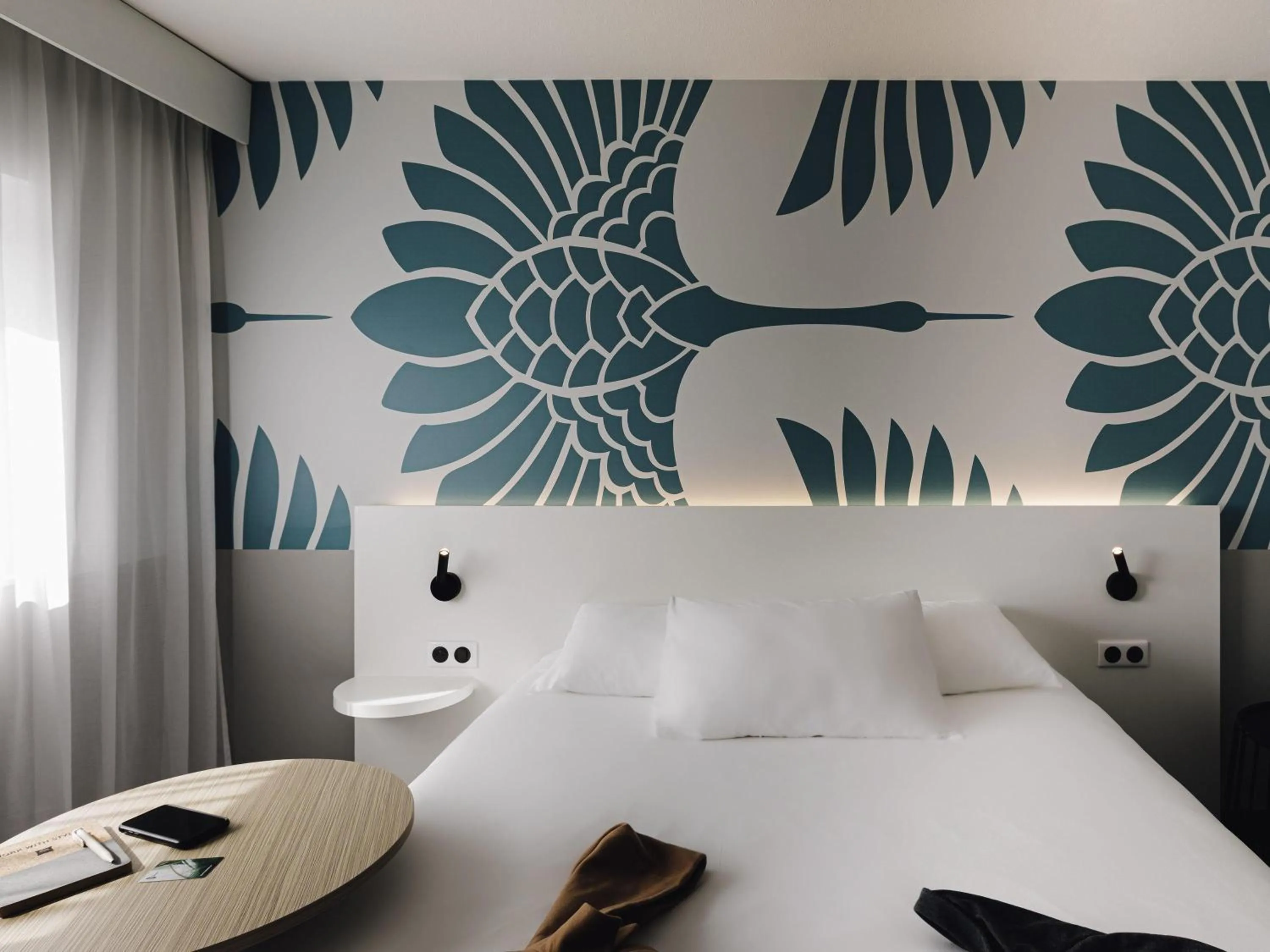 Bedroom, Bed in ibis Styles Nancy Laxou