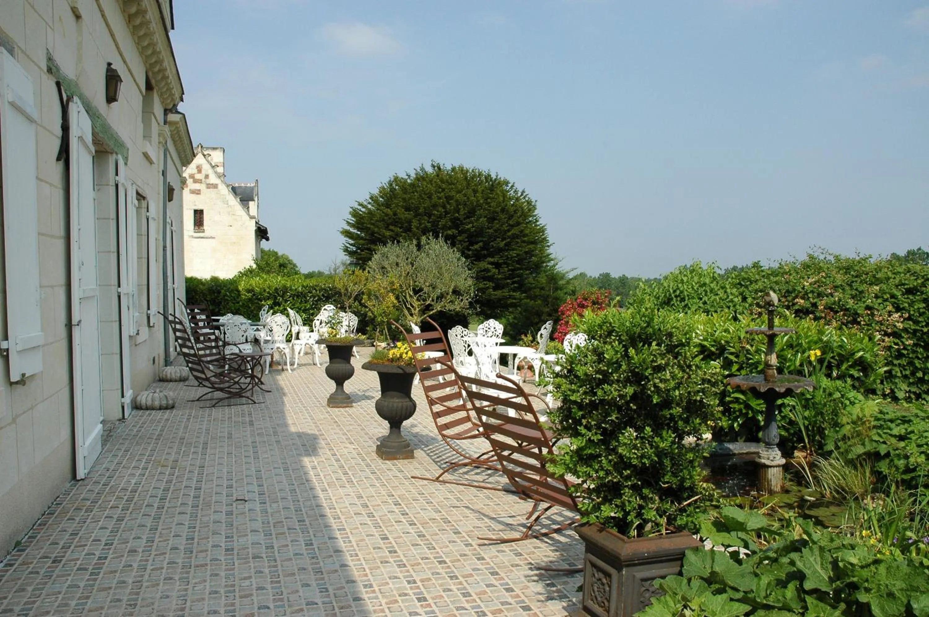 Balcony/Terrace in Logis Demeure de la Vignole