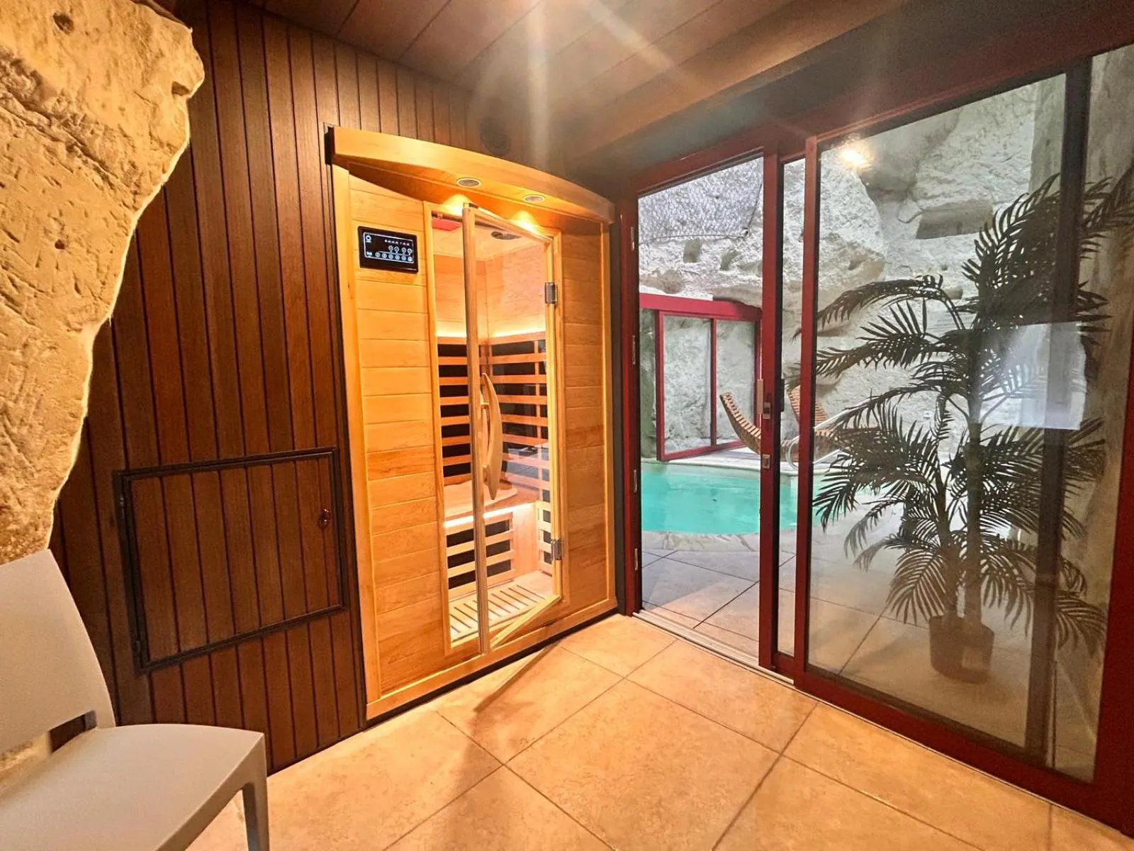 Sauna in Logis Demeure de la Vignole