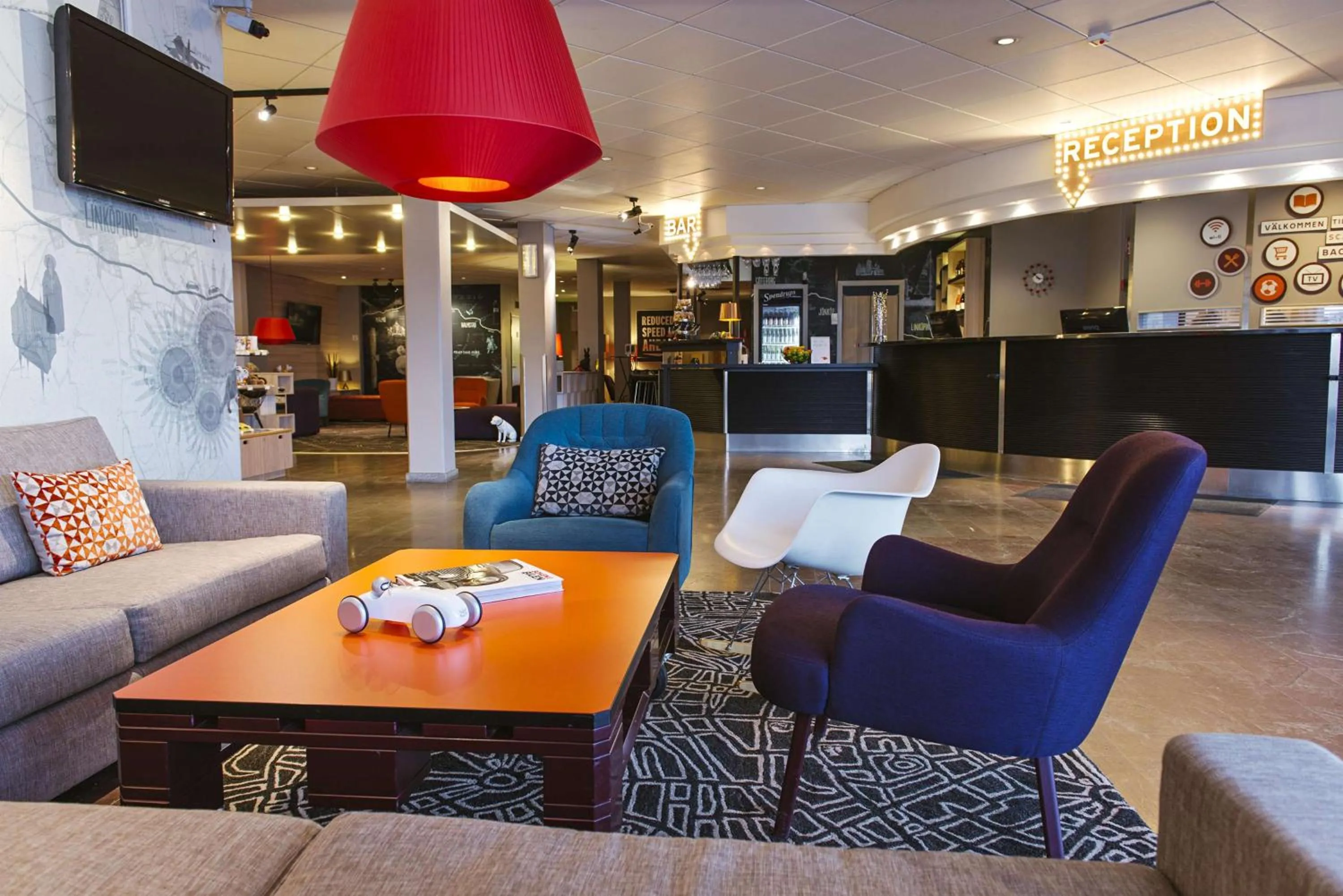 Lobby or reception in Scandic Backadal