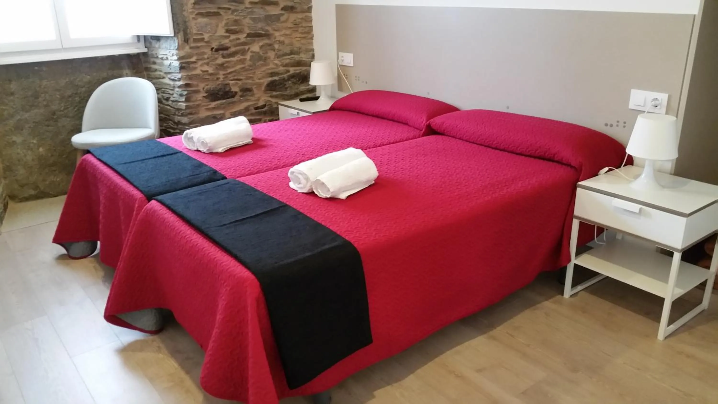 Bed in Pensión Domus Gallery