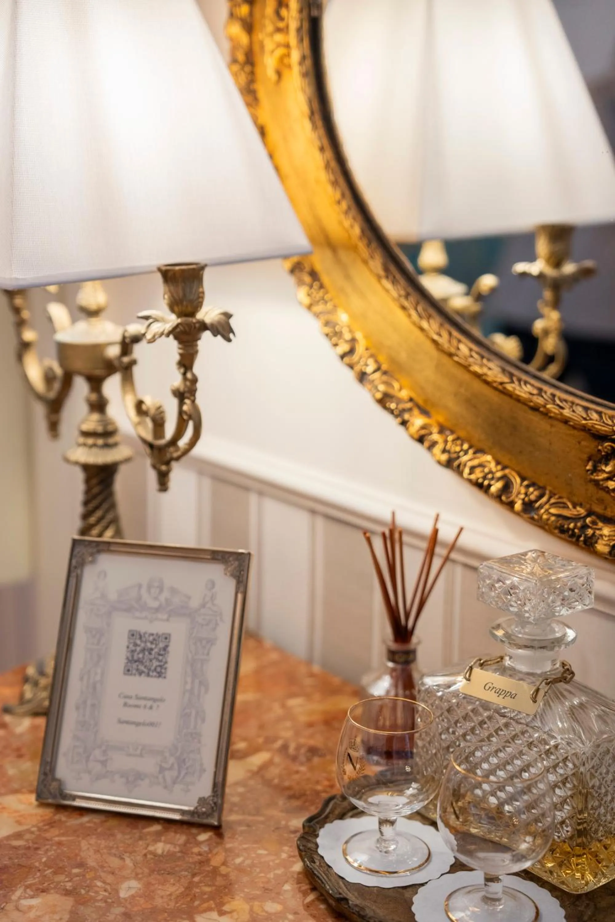 Bedroom in Casa Santangelo Suites