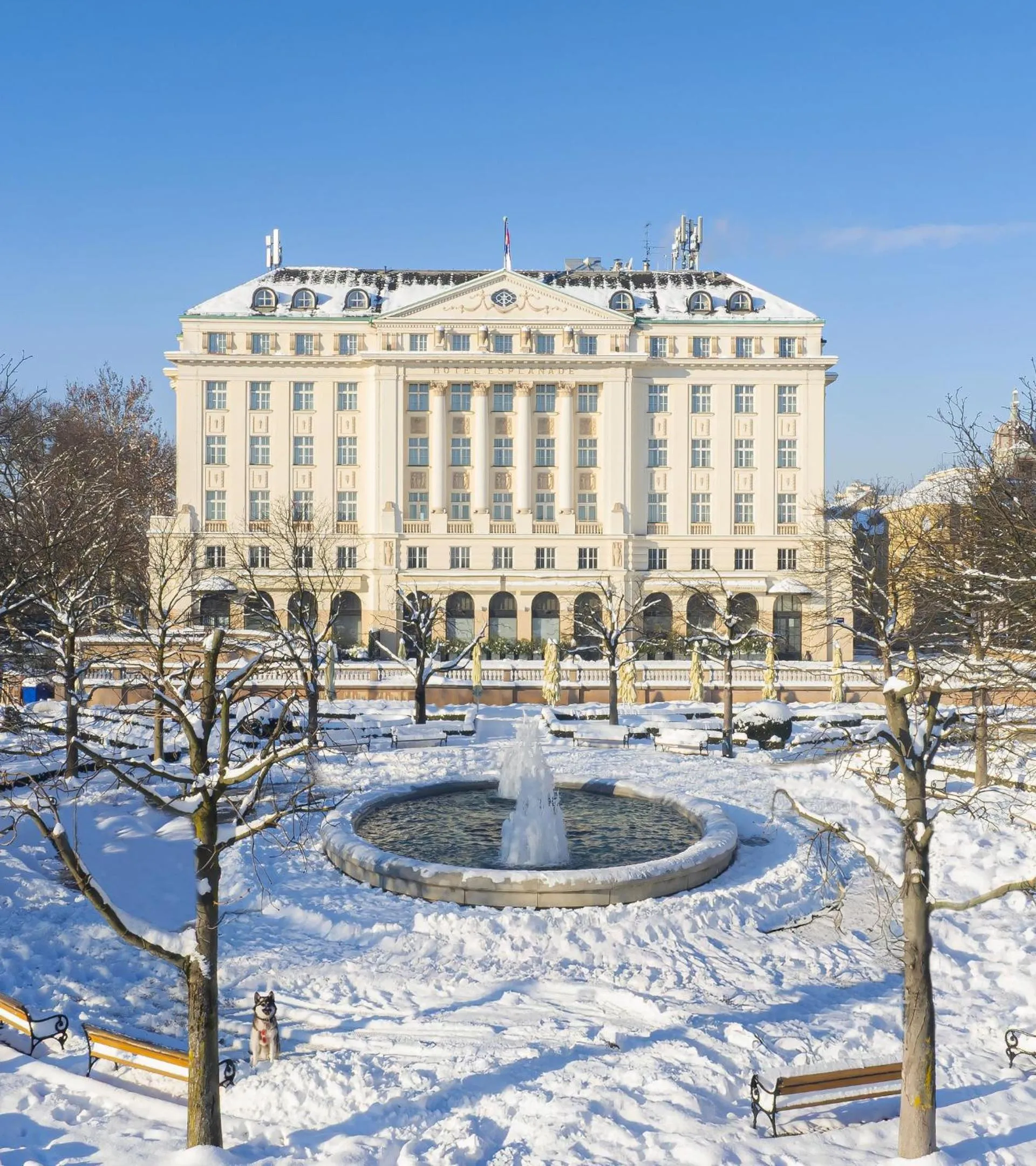 Property building in Esplanade Zagreb Hotel