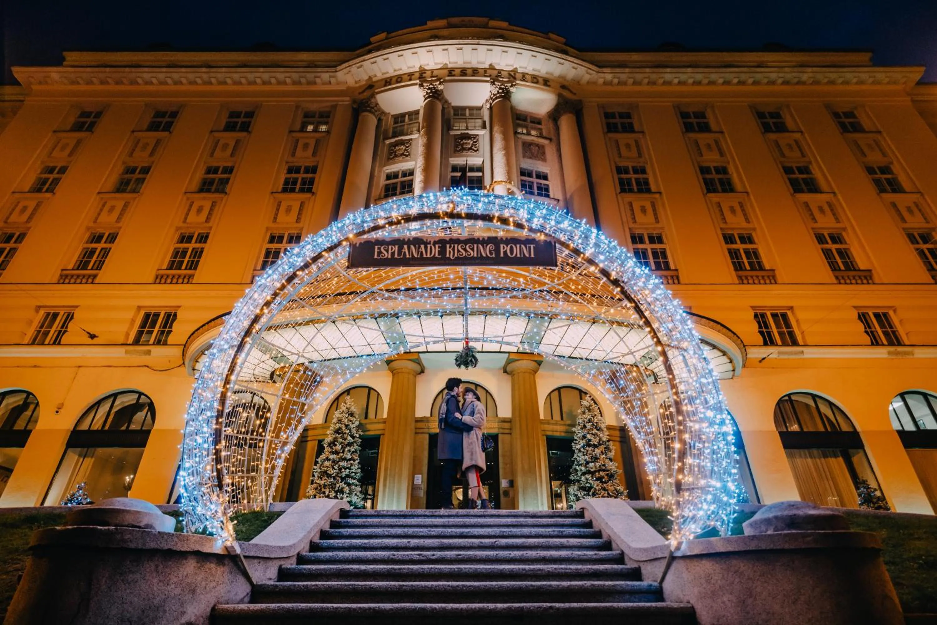 Facade/entrance in Esplanade Zagreb Hotel