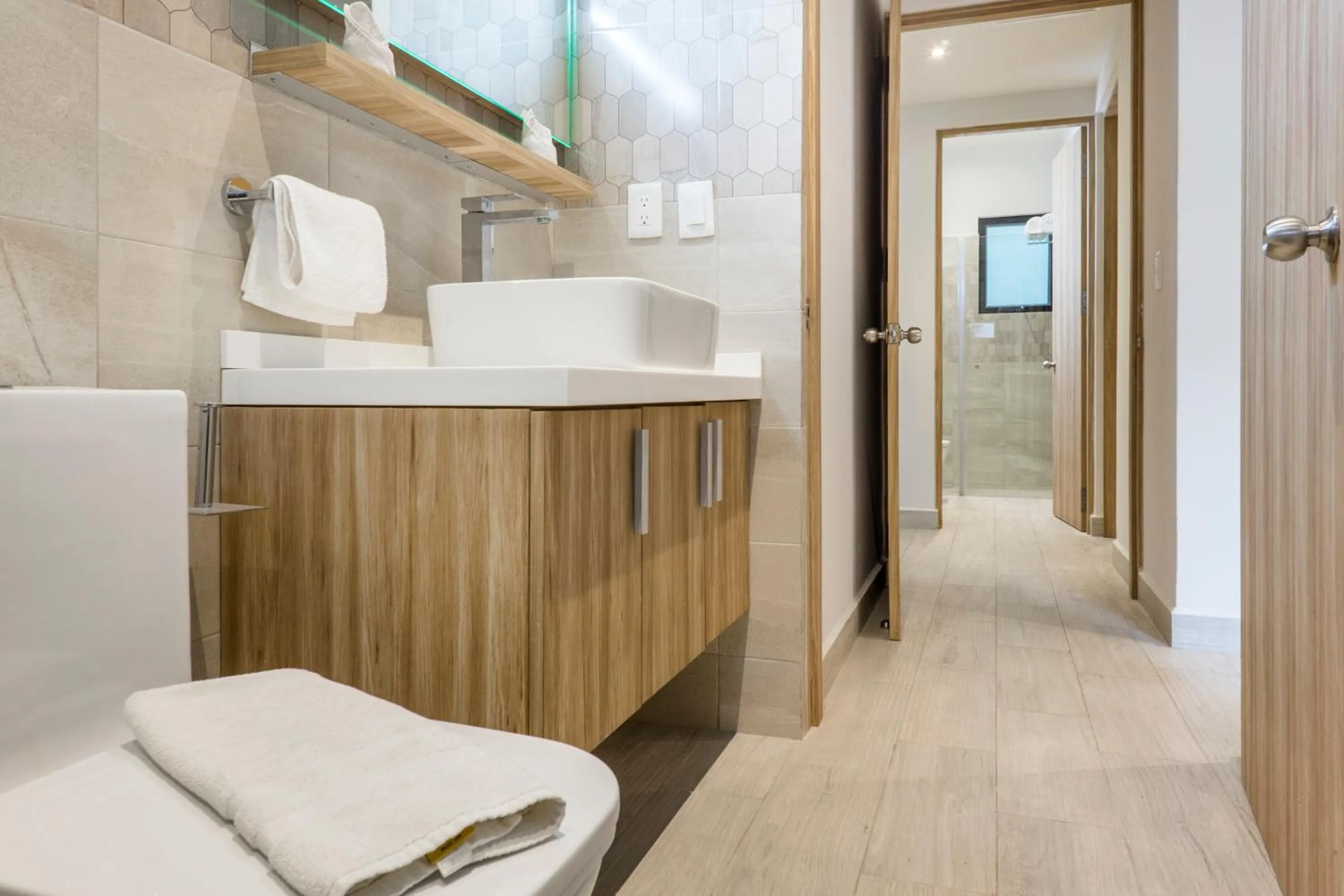 Bathroom in Opal Suites Apartments
