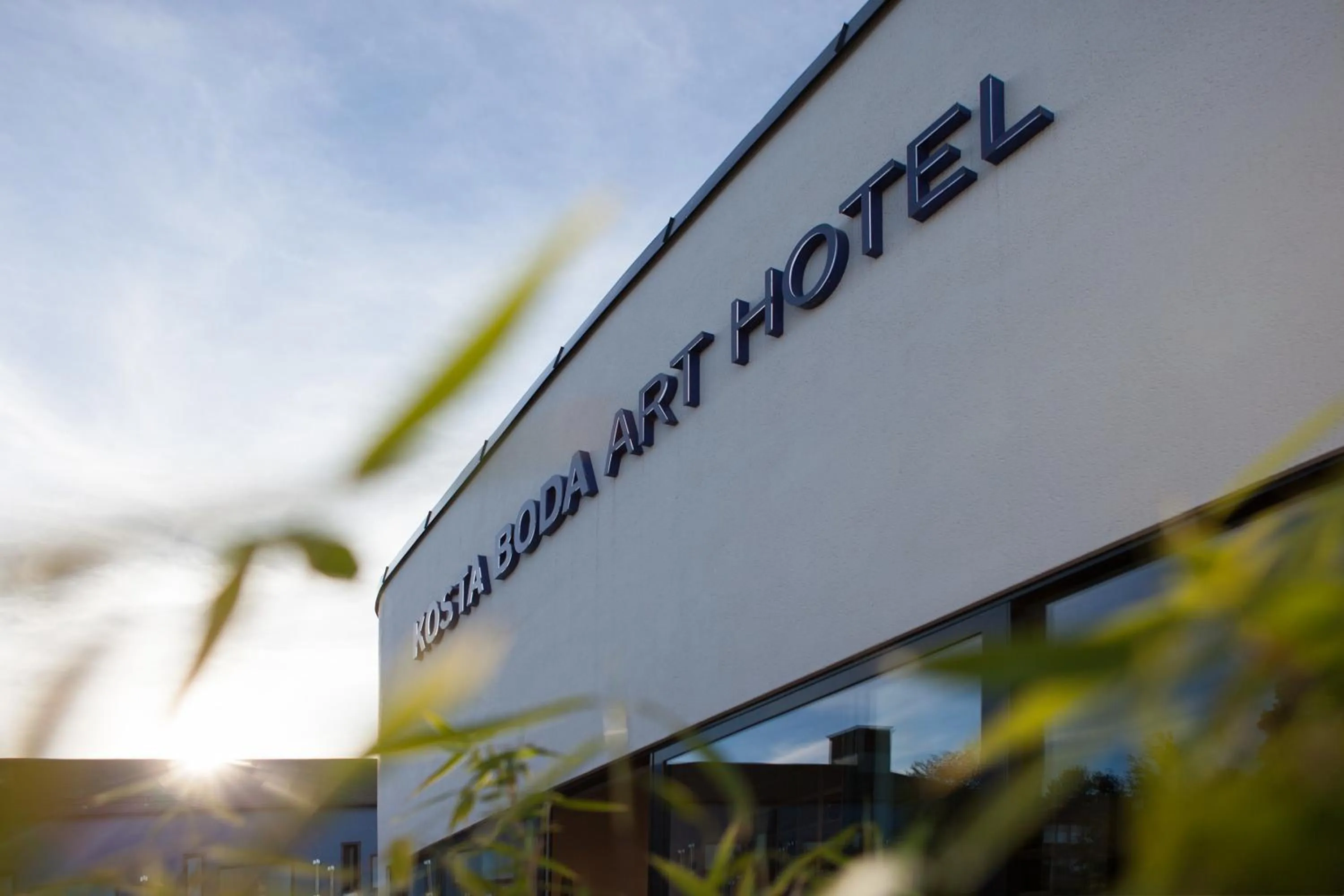 Facade/entrance in Kosta Boda Art Hotel