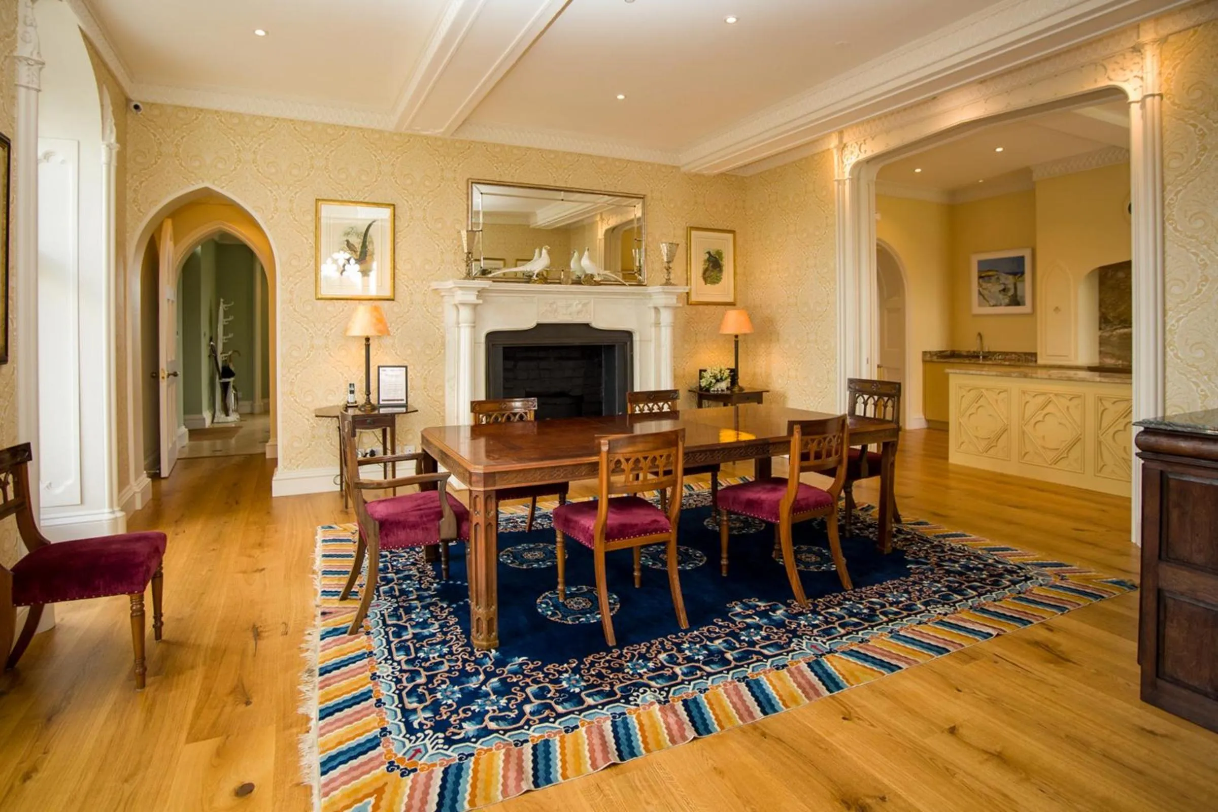 Dining area in The North Wing - Combermere Abbey