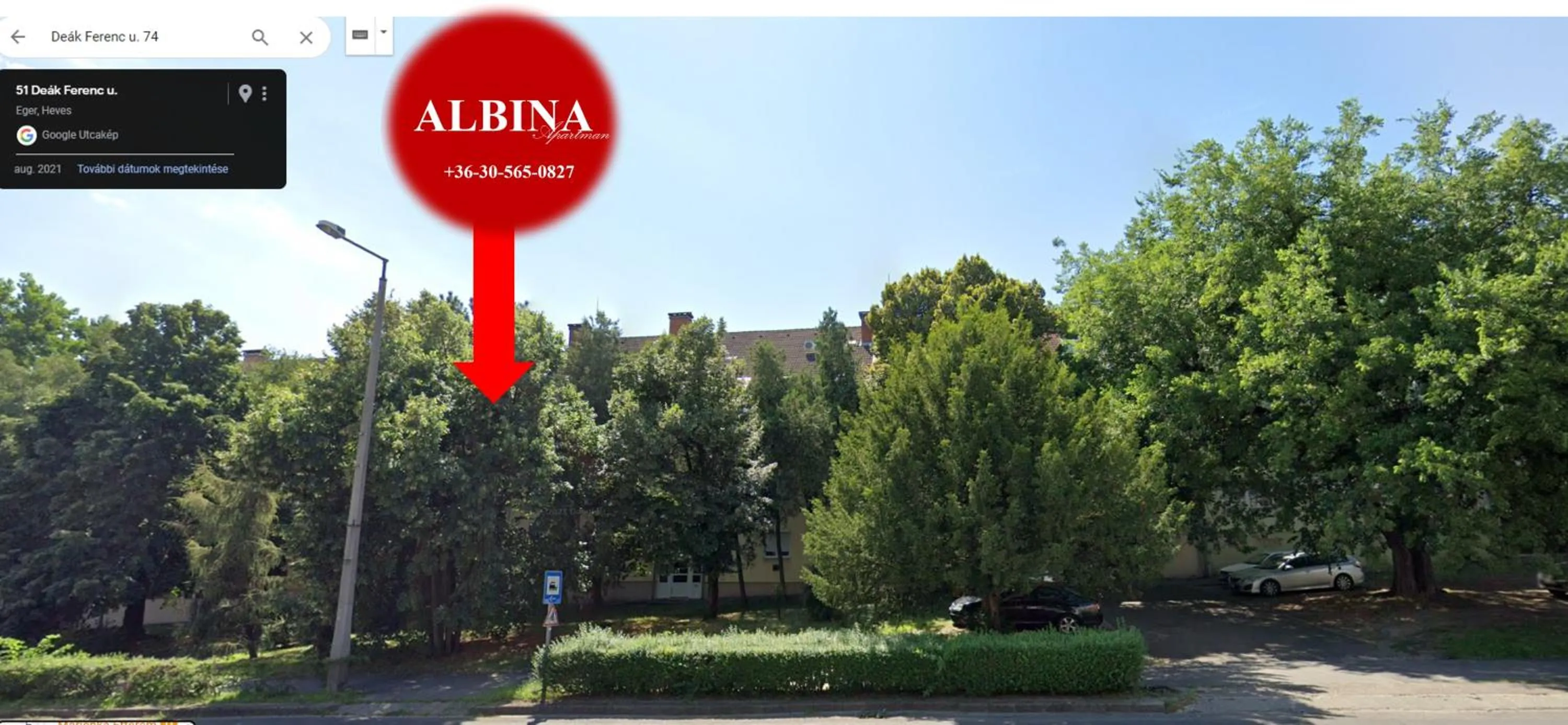 Property logo or sign in Albina apartman