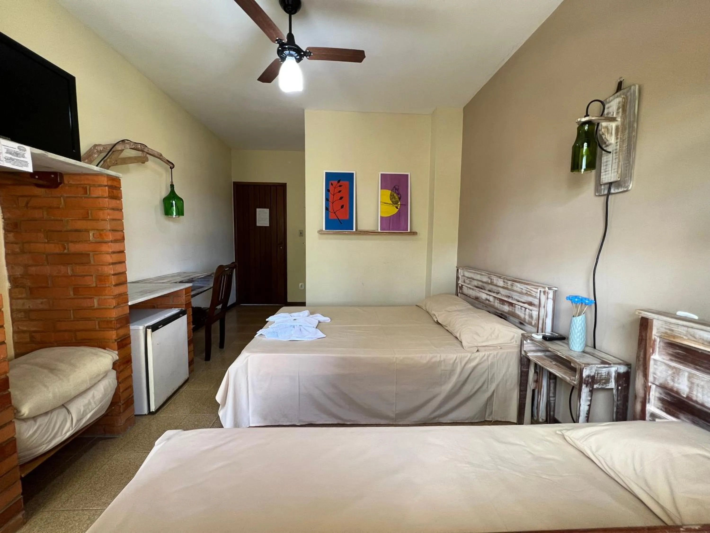 Bed in Pousada Por do Sol