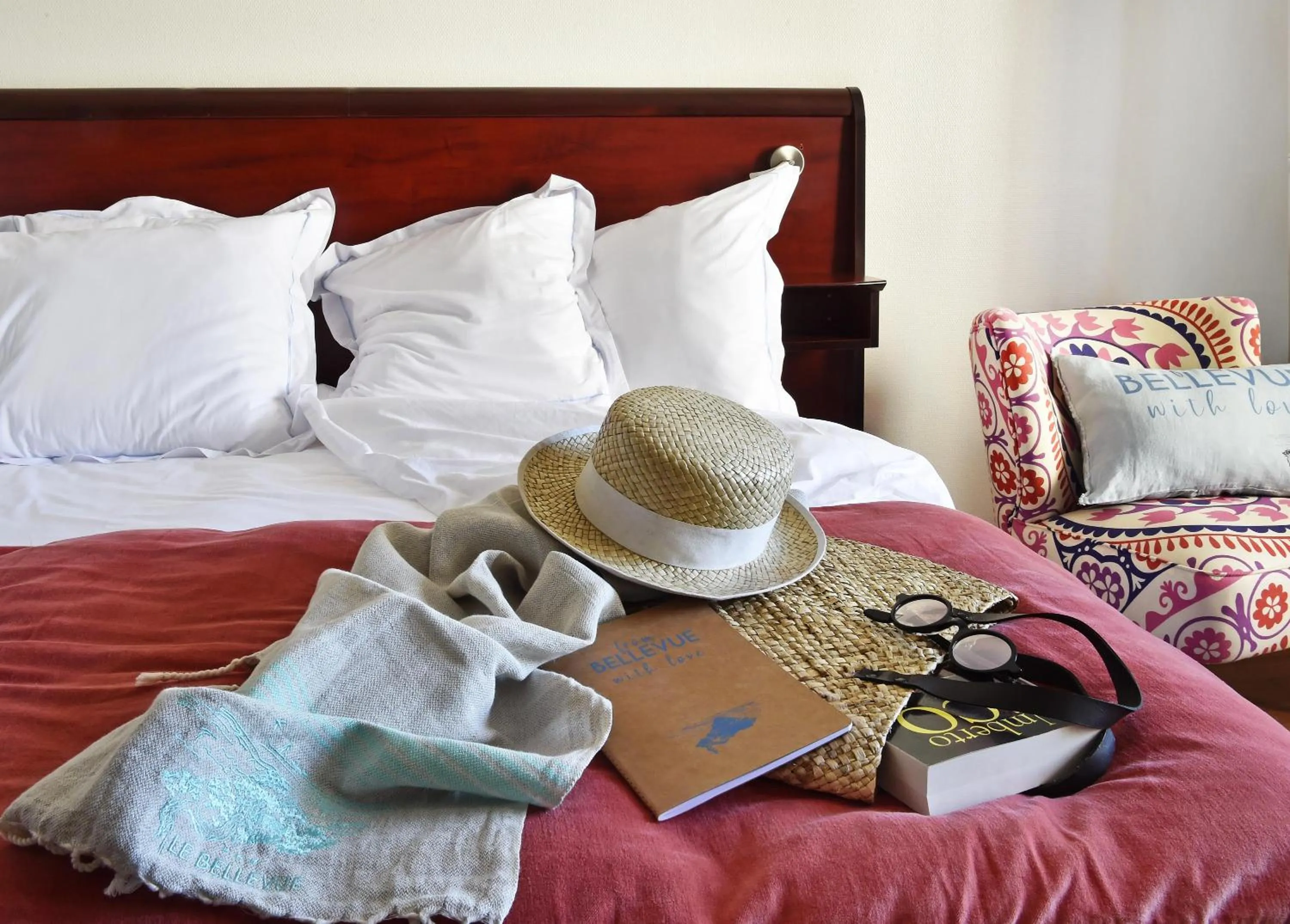 Decorative detail, Bed in Hotel Le Bellevue, Demeures & Chateaux