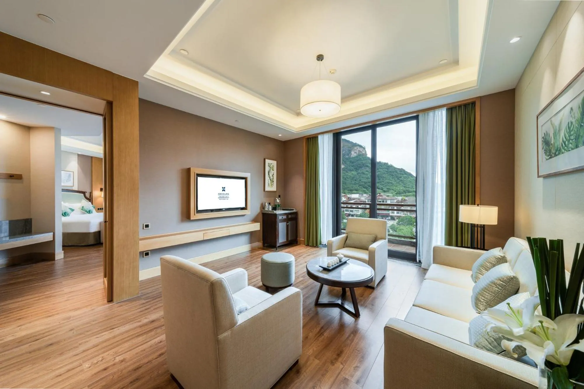 Living room in C&D Resort,Wuyi Mountain