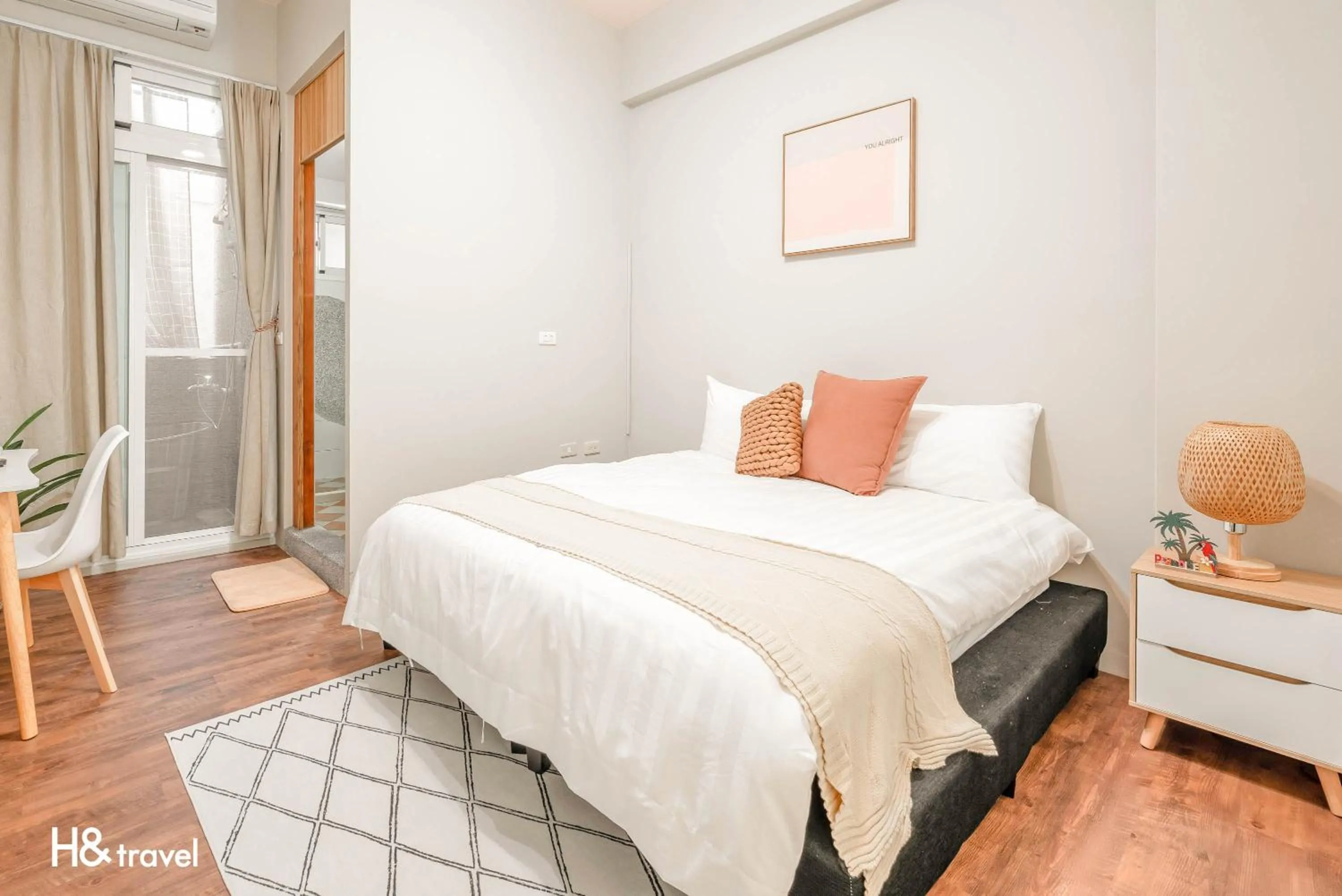 Decorative detail, Bed in Taitung Puyuma Style Inn