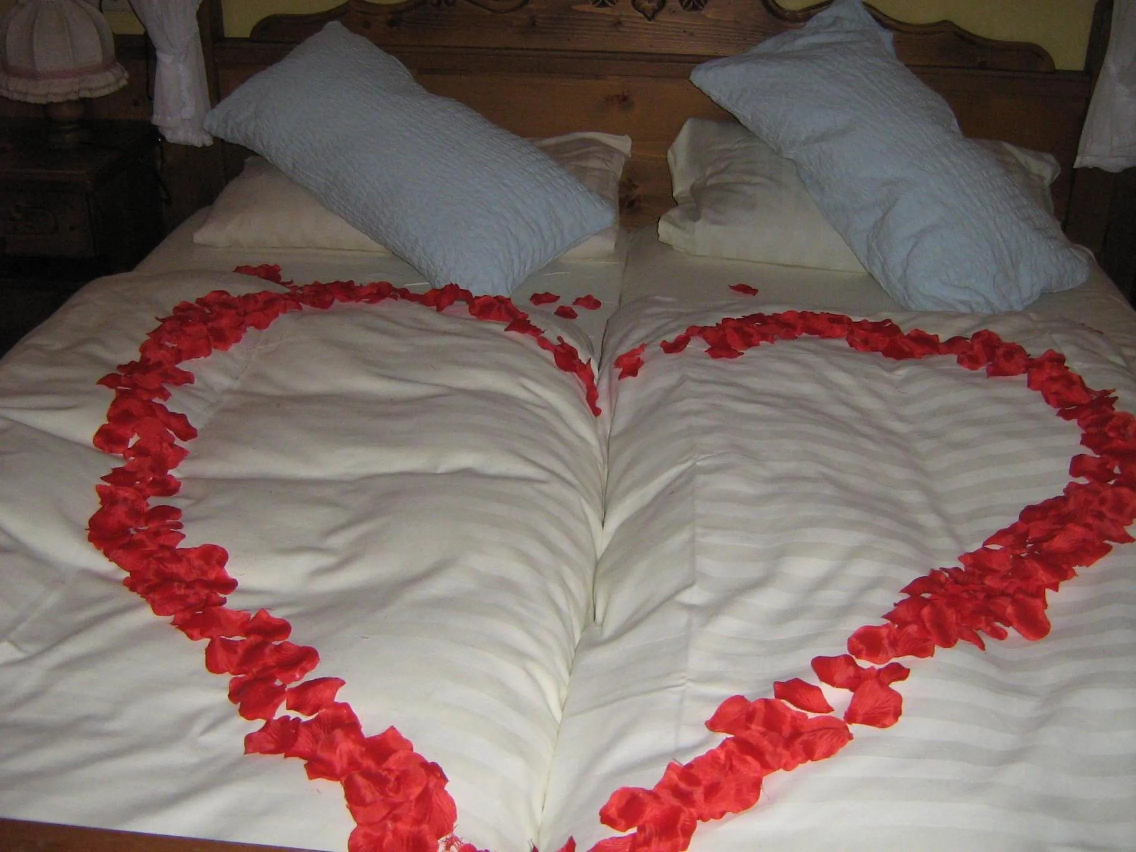 Bed in Gasthaus Laubacher Wald