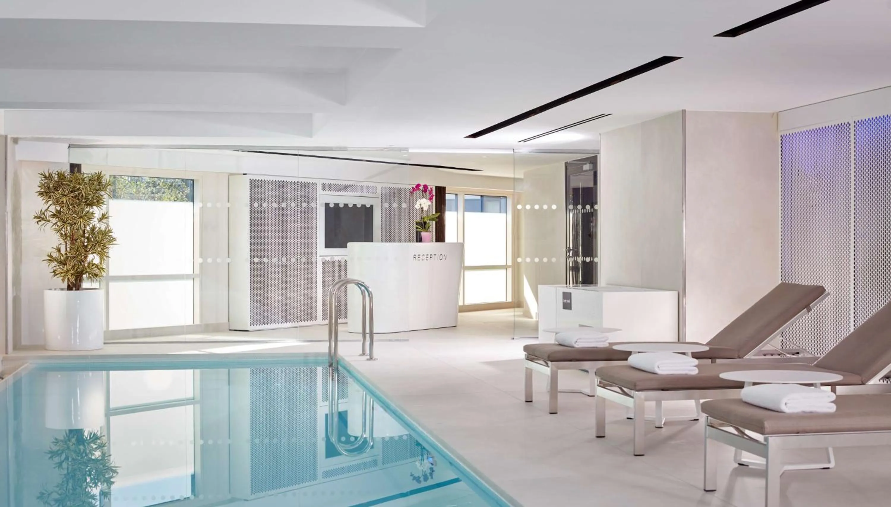 Pool view in Park Plaza London Riverbank