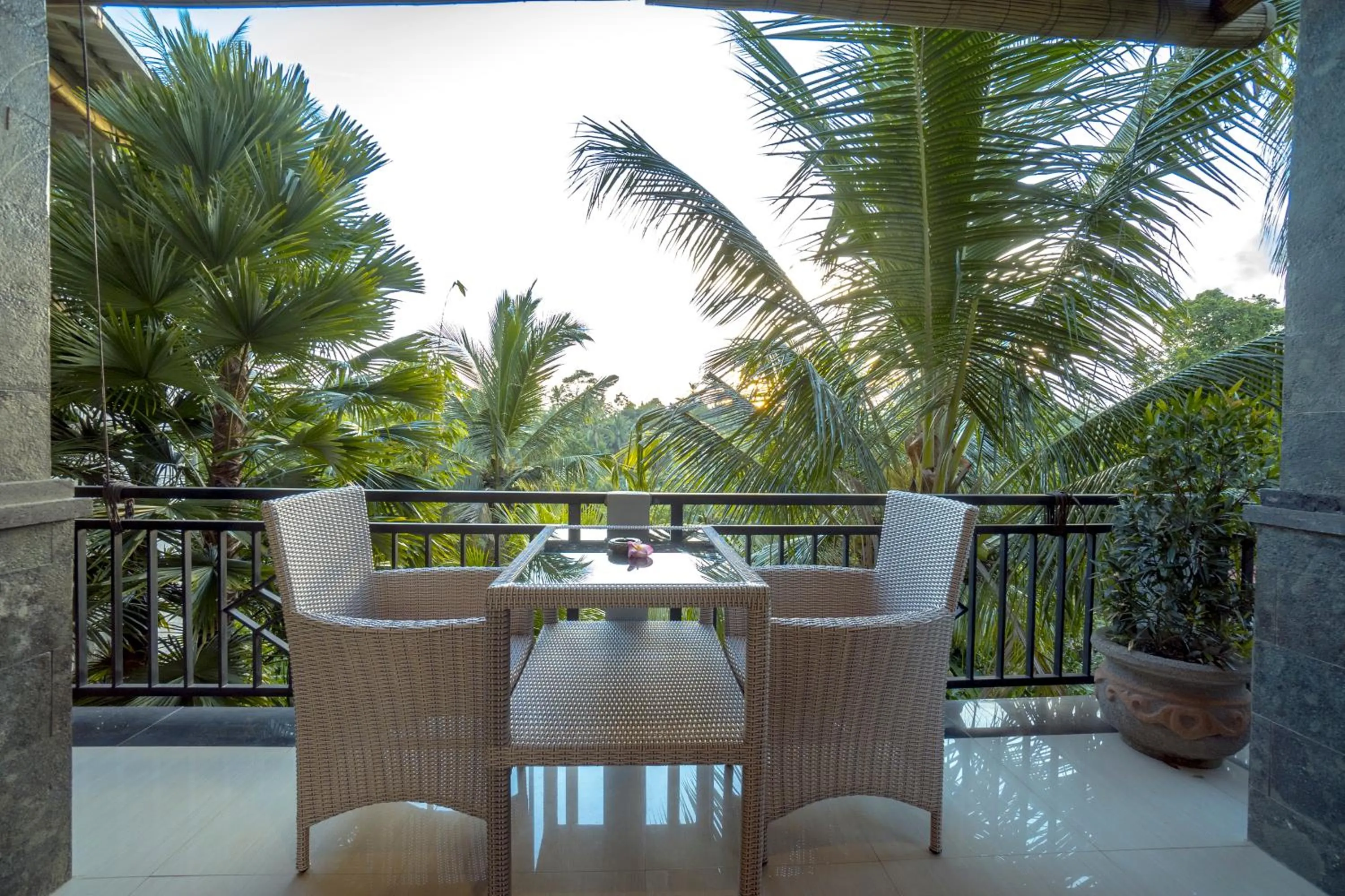 Balcony/Terrace in Adi Bisma Inn by Mahaputra-CHSE Certified