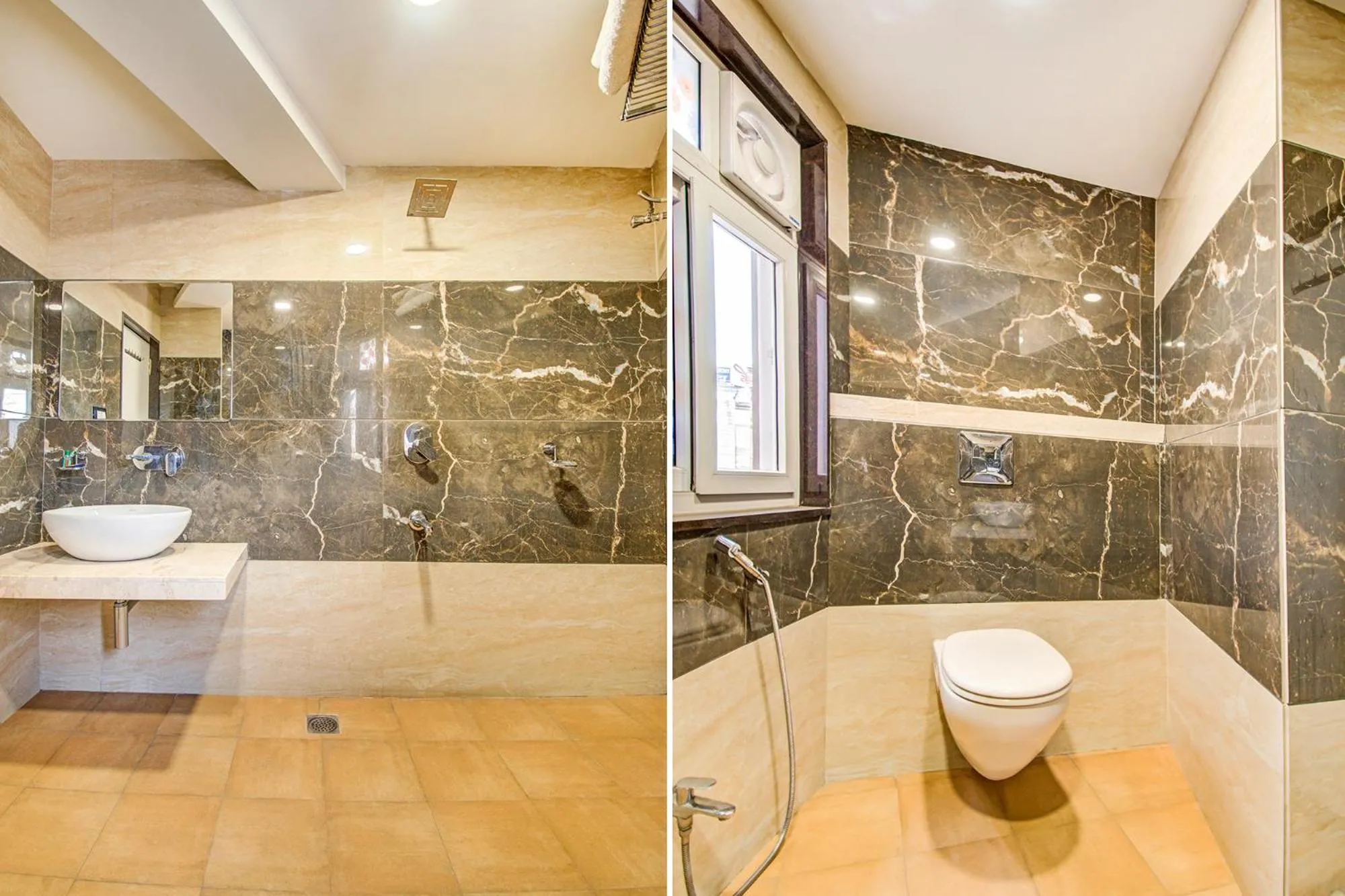 Bathroom in FabHotel Rajnandani Residency Bhawarkua