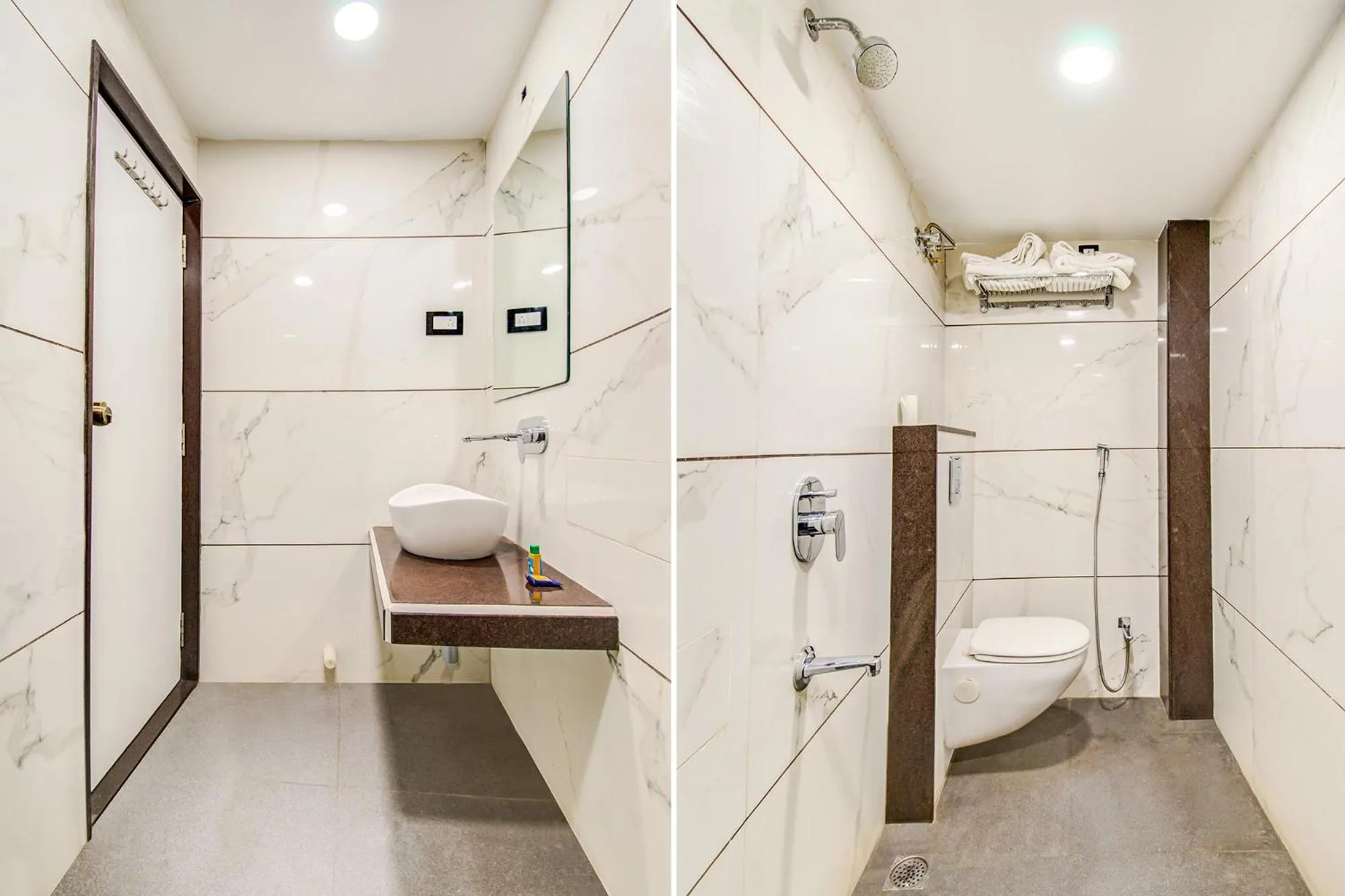 Toilet in FabHotel Rajnandani Residency Bhawarkua